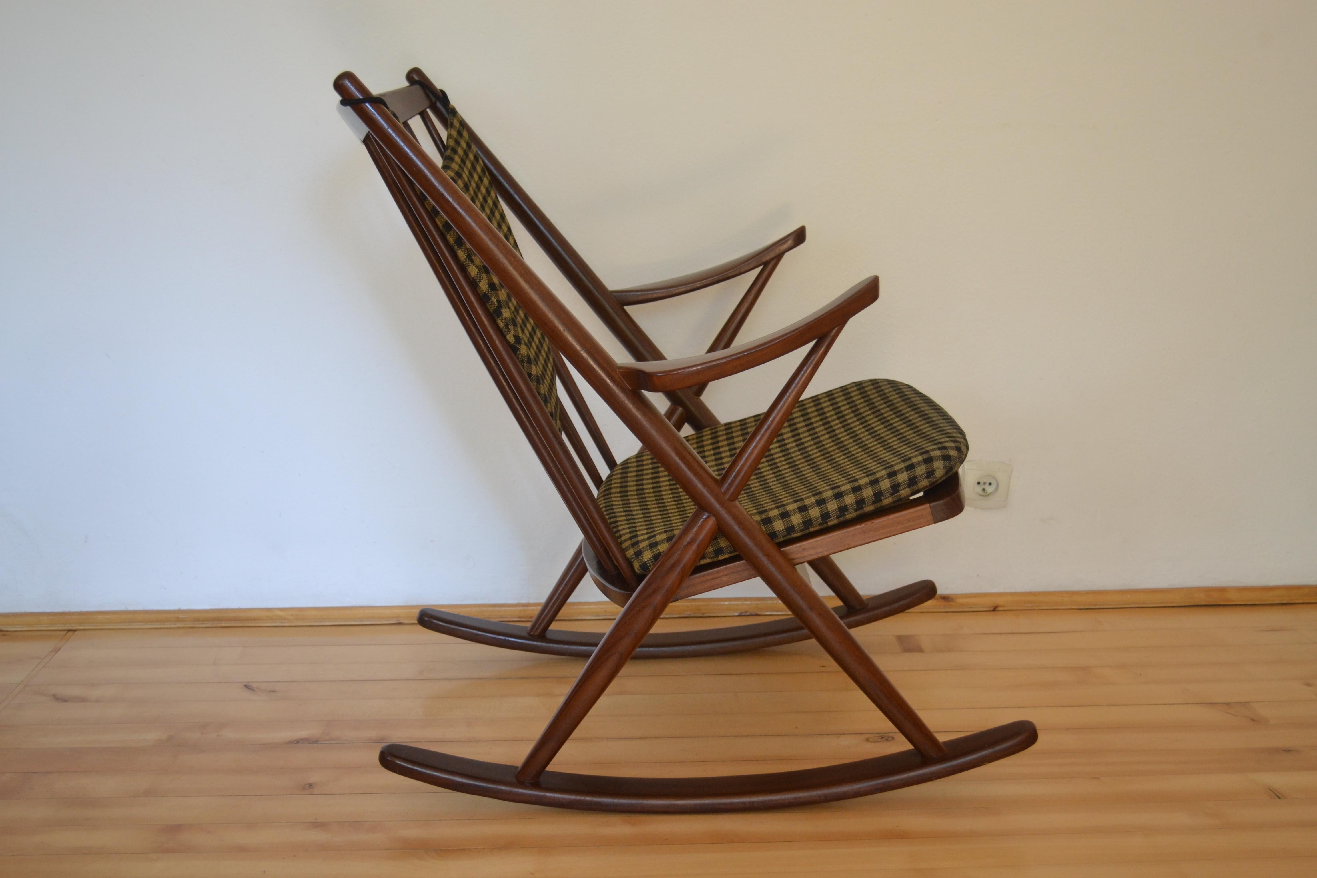 Danish Model 182 Rocking Chair by Frank Reenskaug for Bramin, 1960s