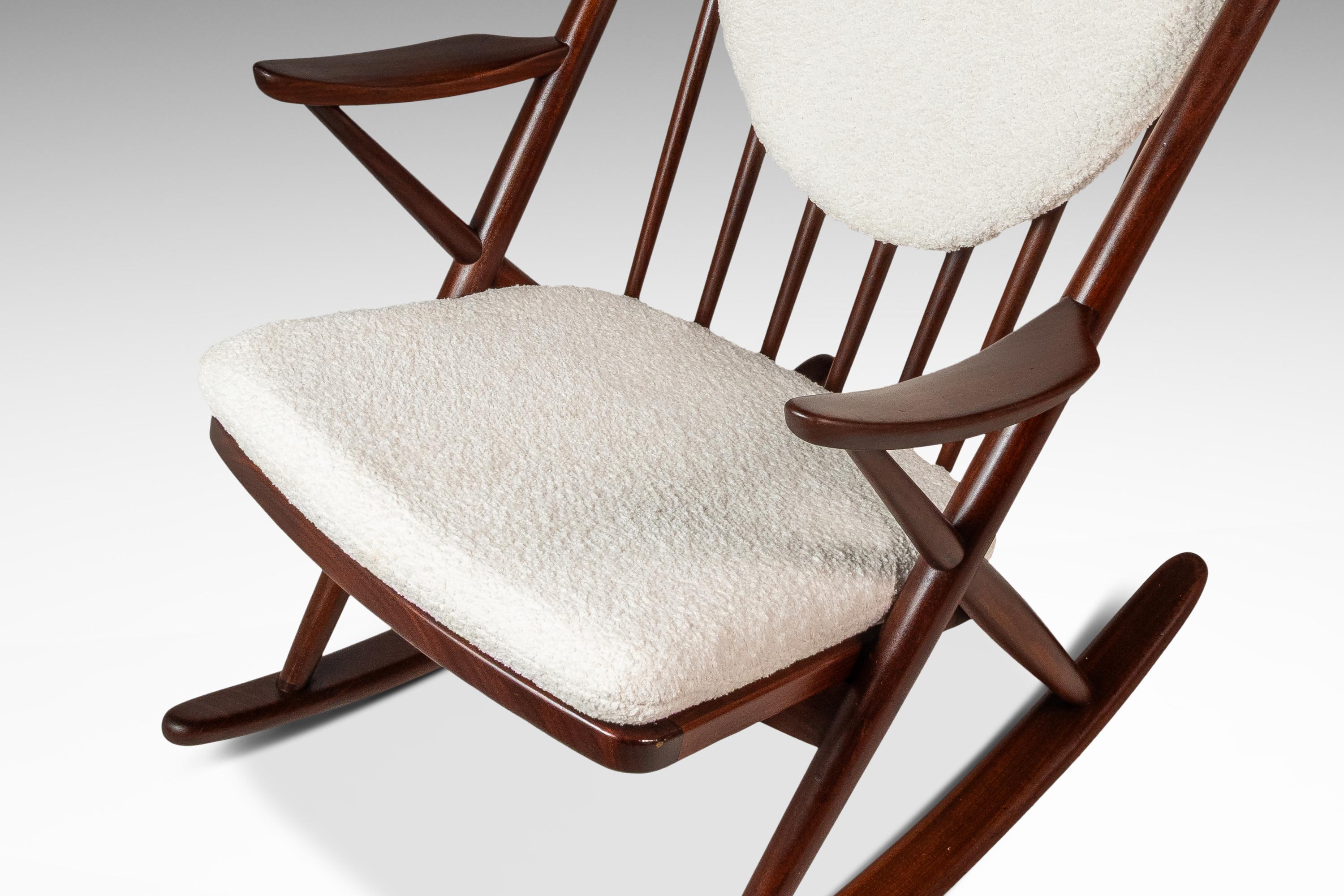 Model 182 Rocking Chair in Teak, Frank Reenskaug, Bramin Mobler, Denmark, 1960s For Sale 4