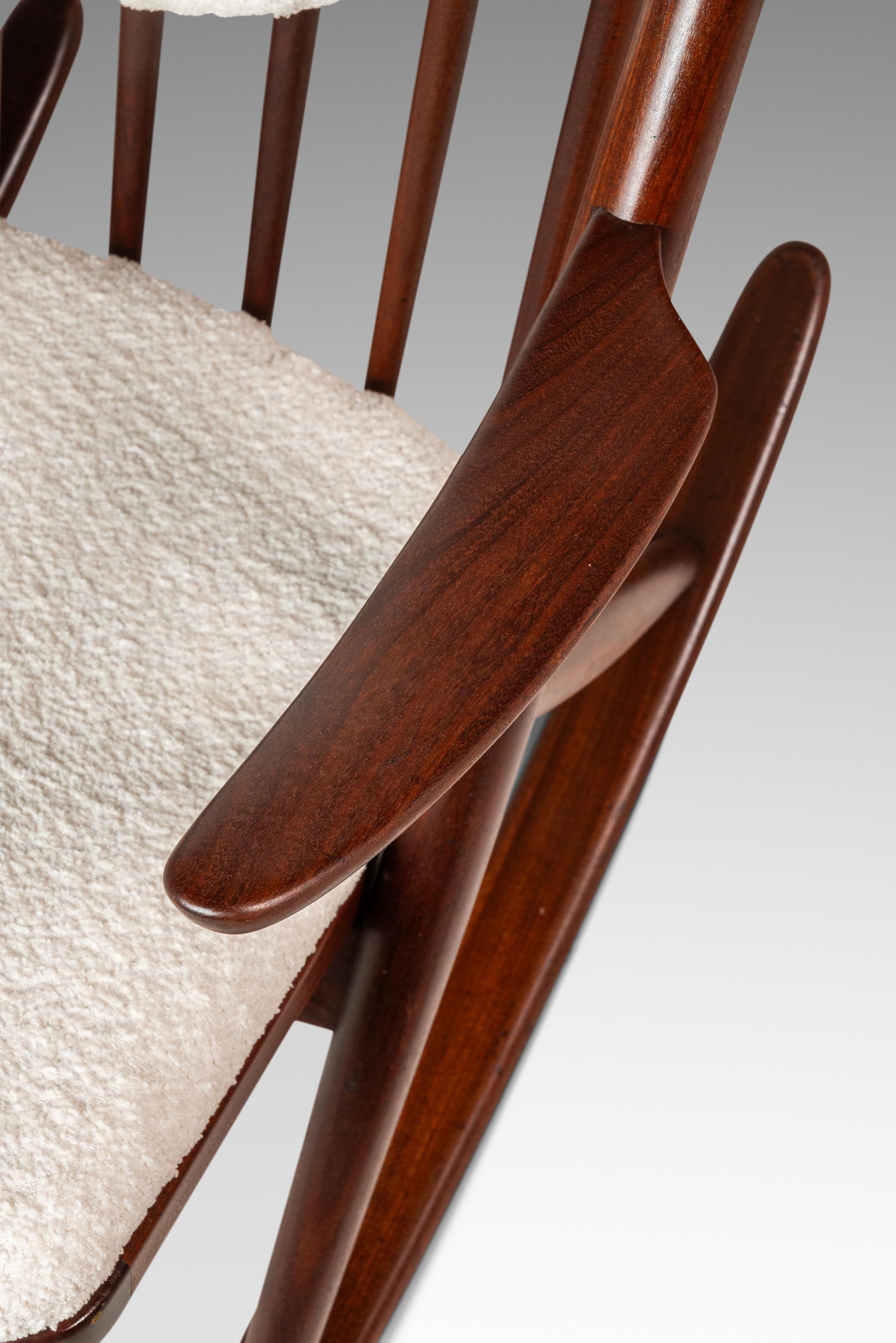 Model 182 Rocking Chair in Teak, Frank Reenskaug, Bramin Mobler, Denmark, 1960s For Sale 11