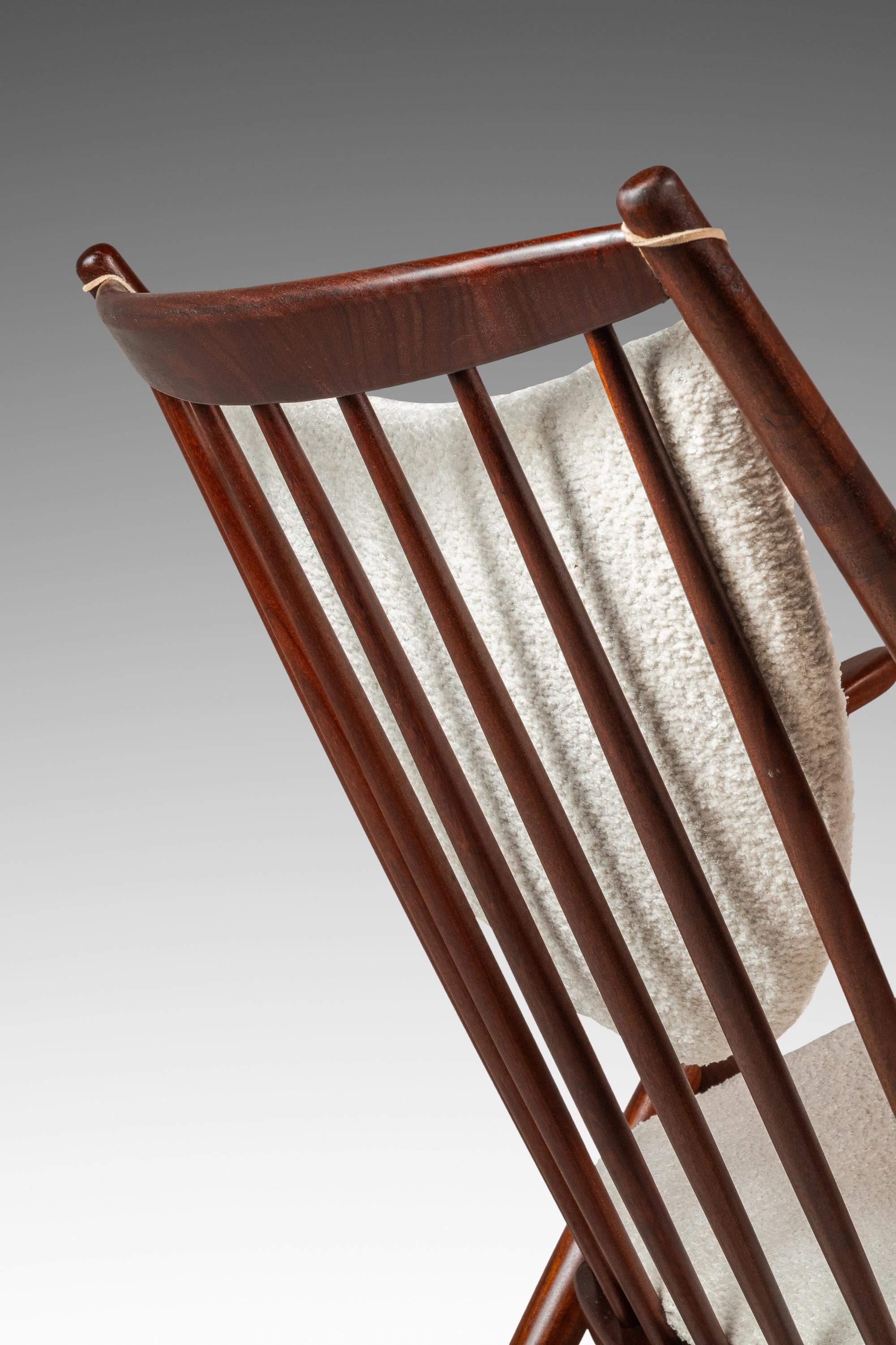 Model 182 Rocking Chair in Teak, Frank Reenskaug, Bramin Mobler, Denmark, 1960s For Sale 12