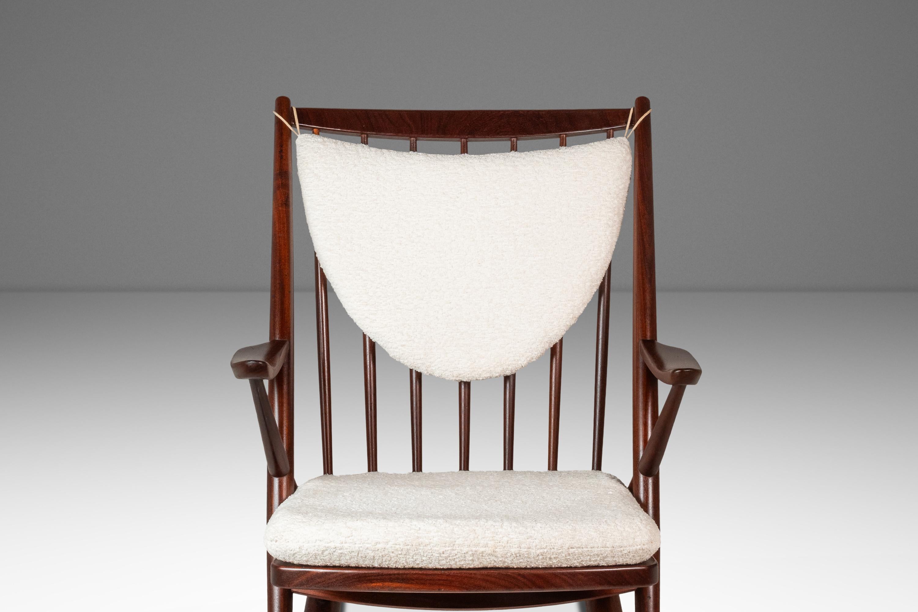 Model 182 Rocking Chair in Teak, Frank Reenskaug, Bramin Mobler, Denmark, 1960s For Sale 3