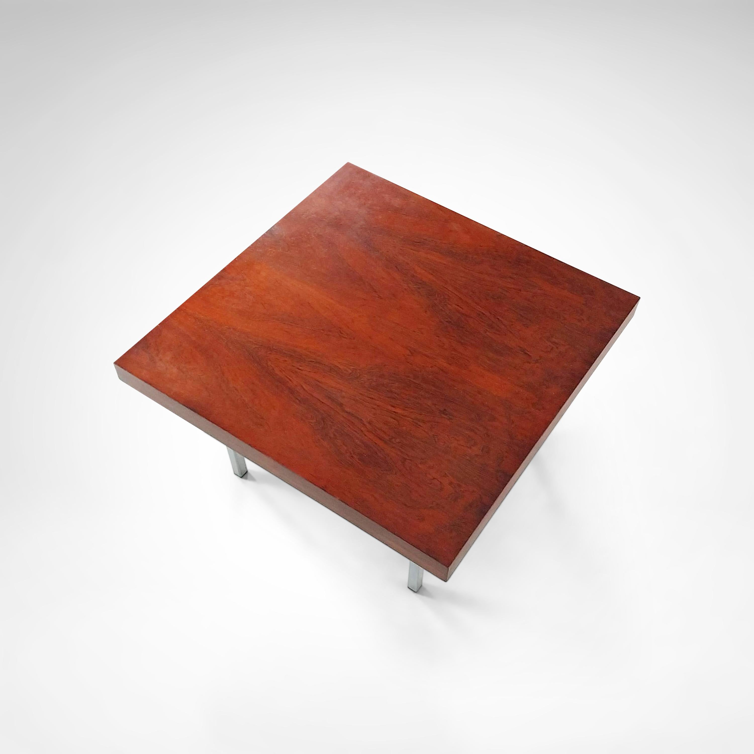 Metal Model 1844 palissander coffee table by Kho Liang Ie for Artifort 1960s