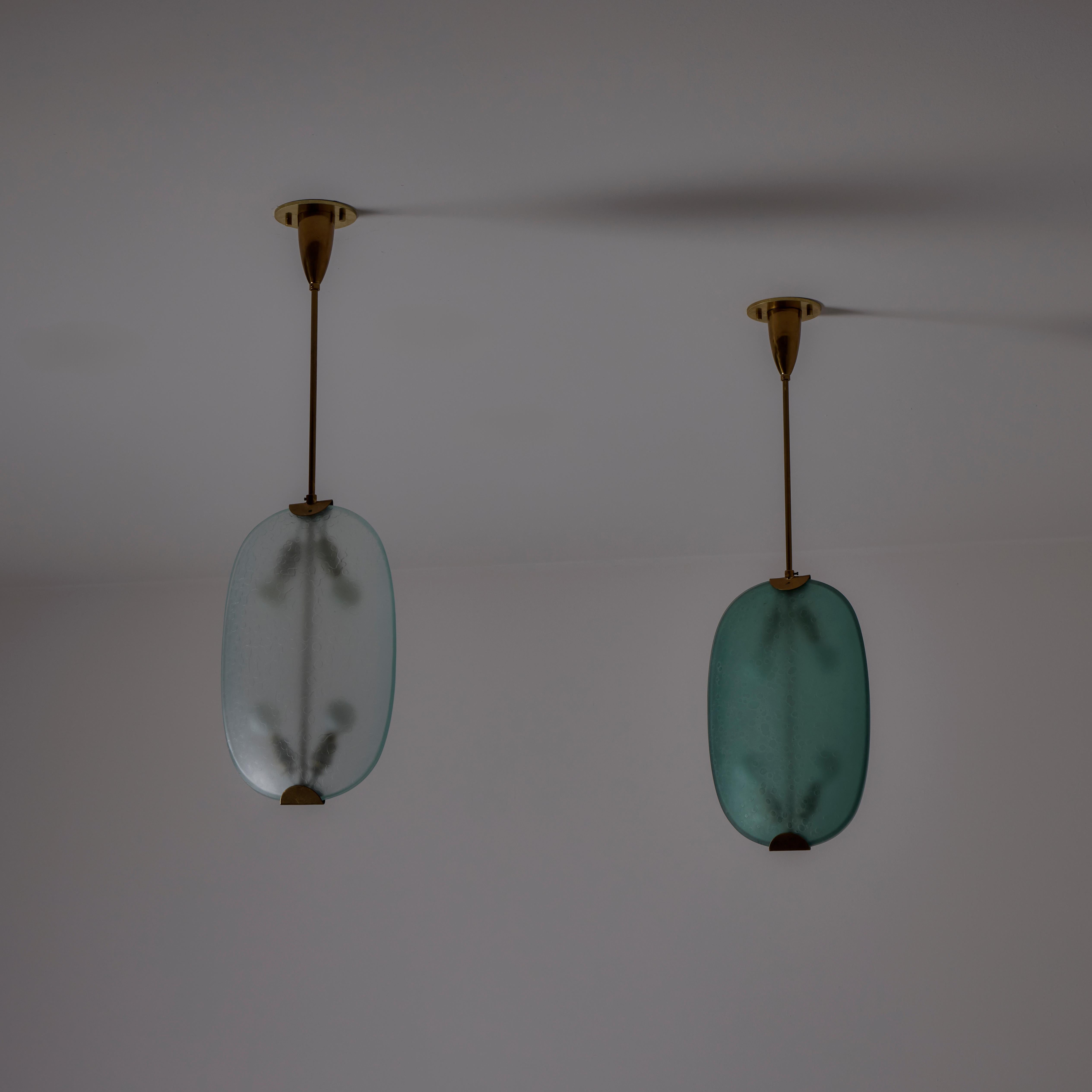 Patinated Model 1933 Ceiling Light by Max Ingrand for Fontana Arte For Sale