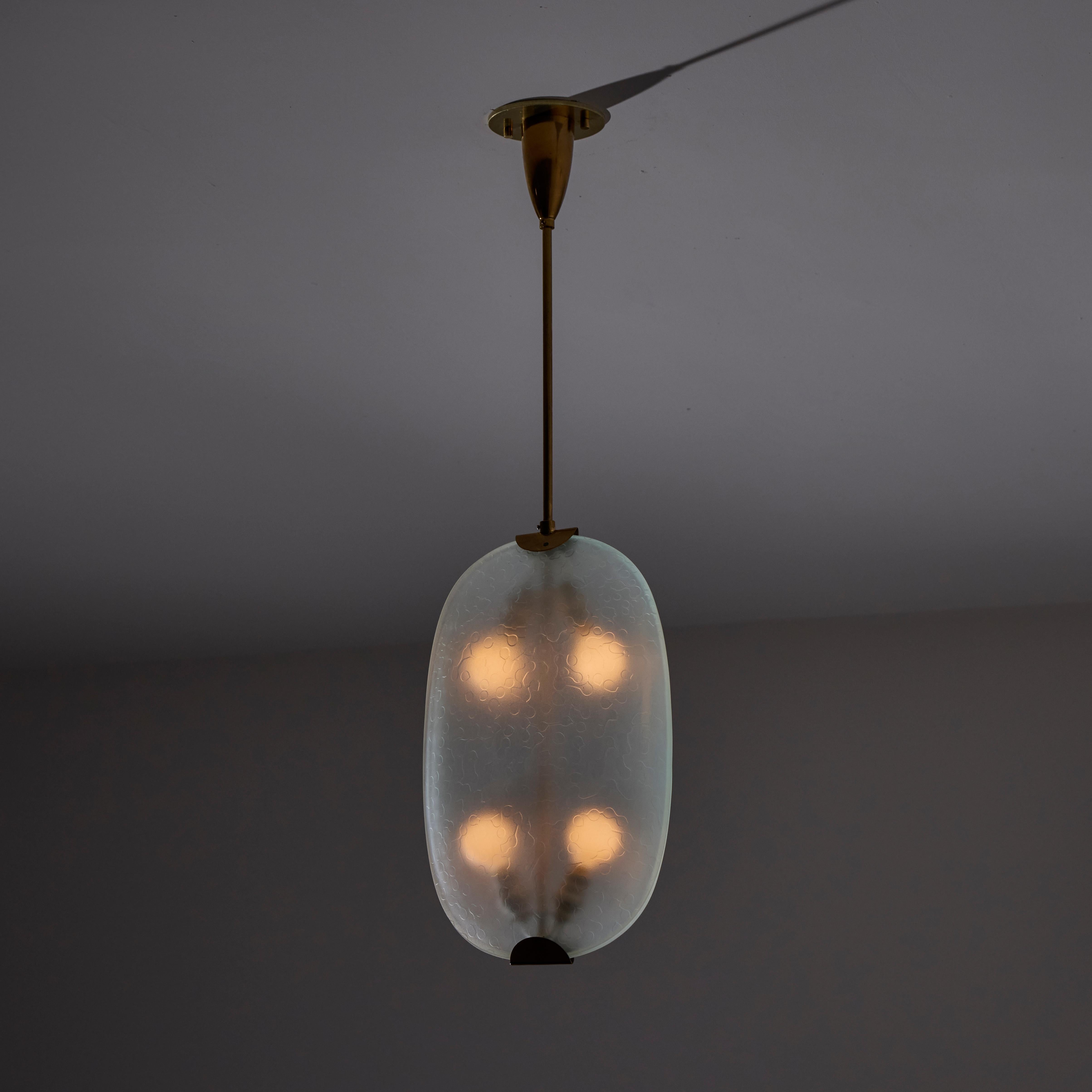 Model 1933 Ceiling Light by Max Ingrand for Fontana Arte In Good Condition For Sale In Los Angeles, CA