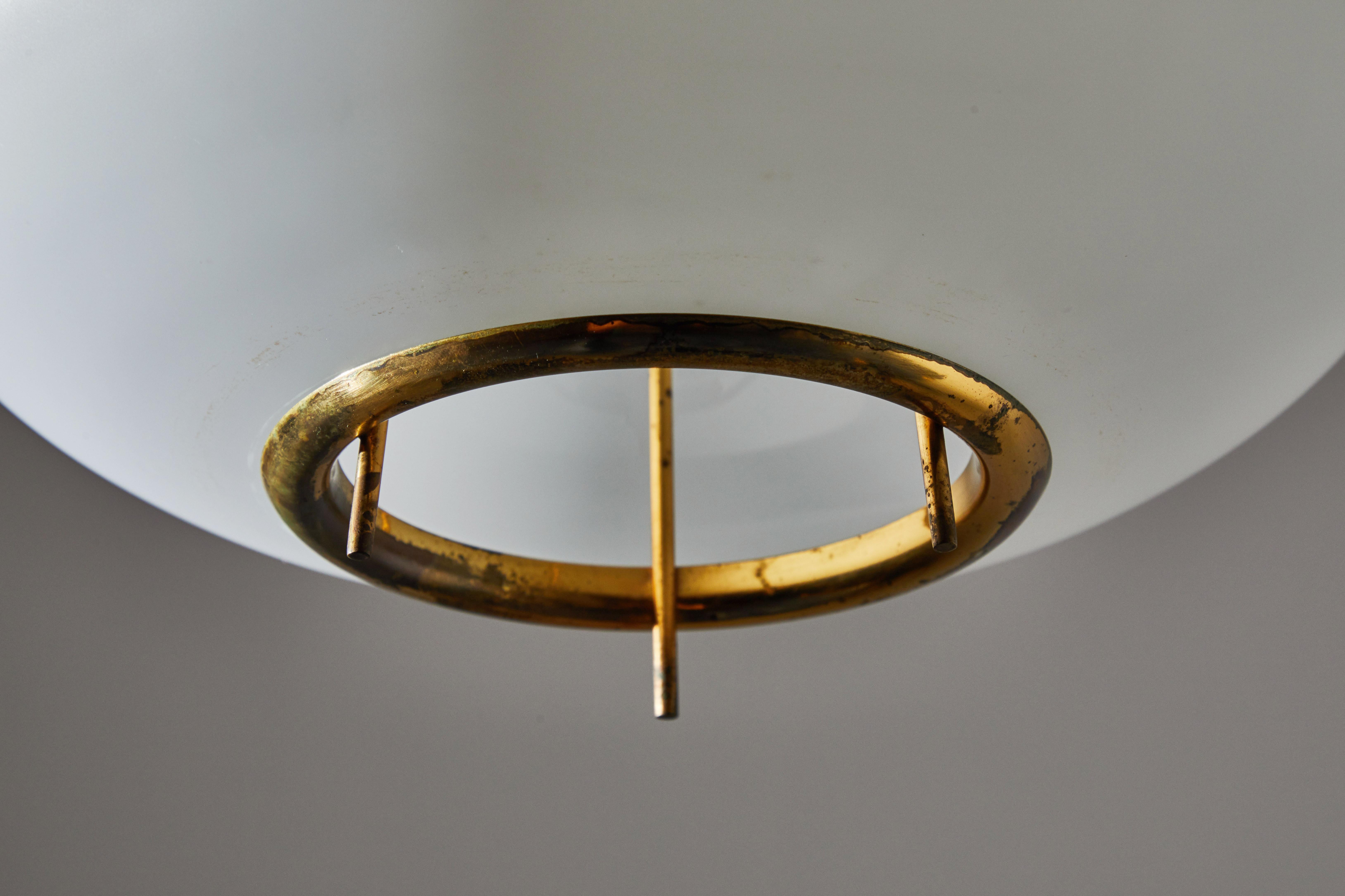 Model 1954 Pendant by Max Ingrand for Fontana Arte In Good Condition For Sale In Los Angeles, CA