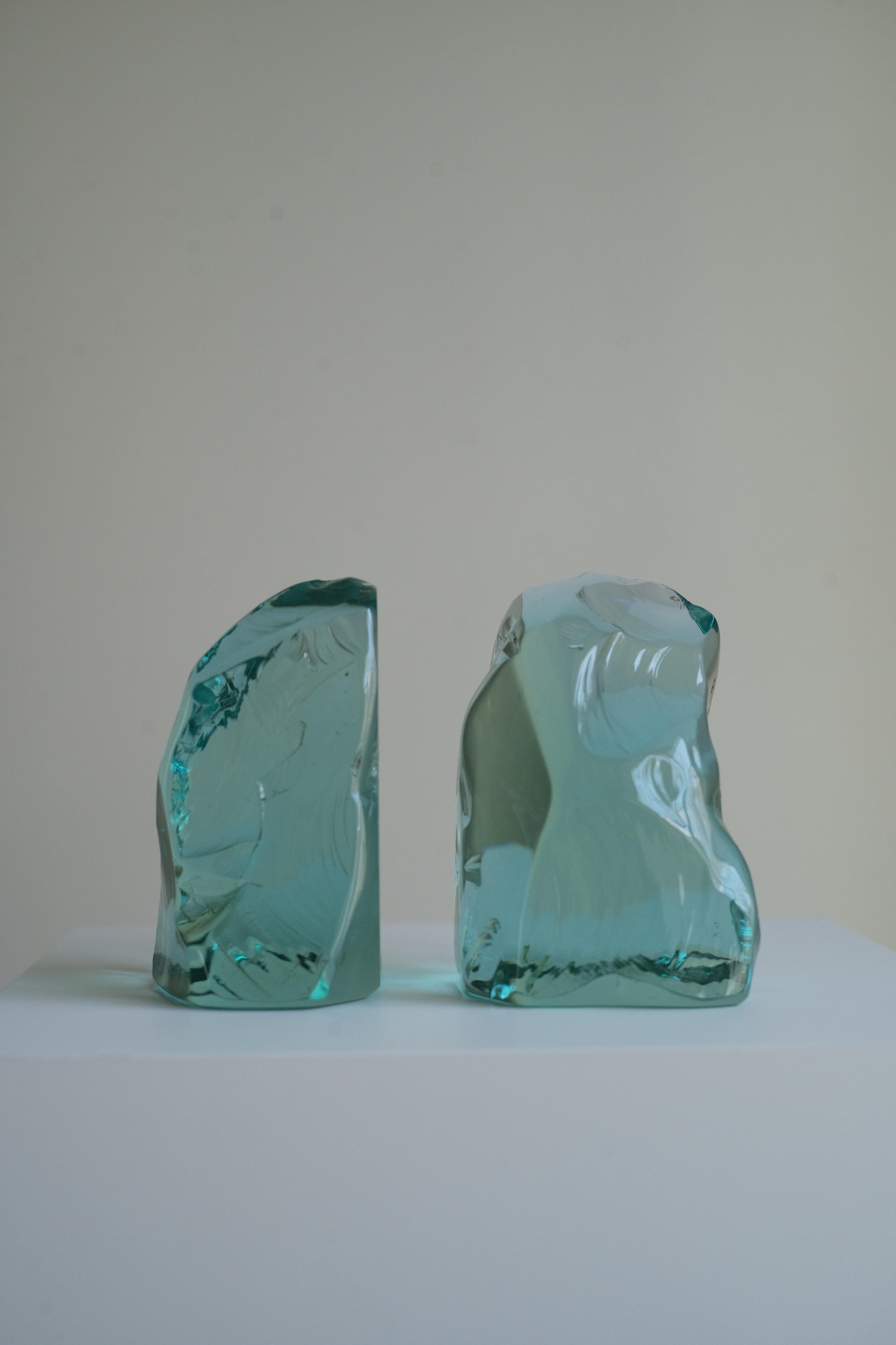 Italiano Fermalibri in cristallo Model No. 1977 di Max Ingrand per Fontana Arte in vendita