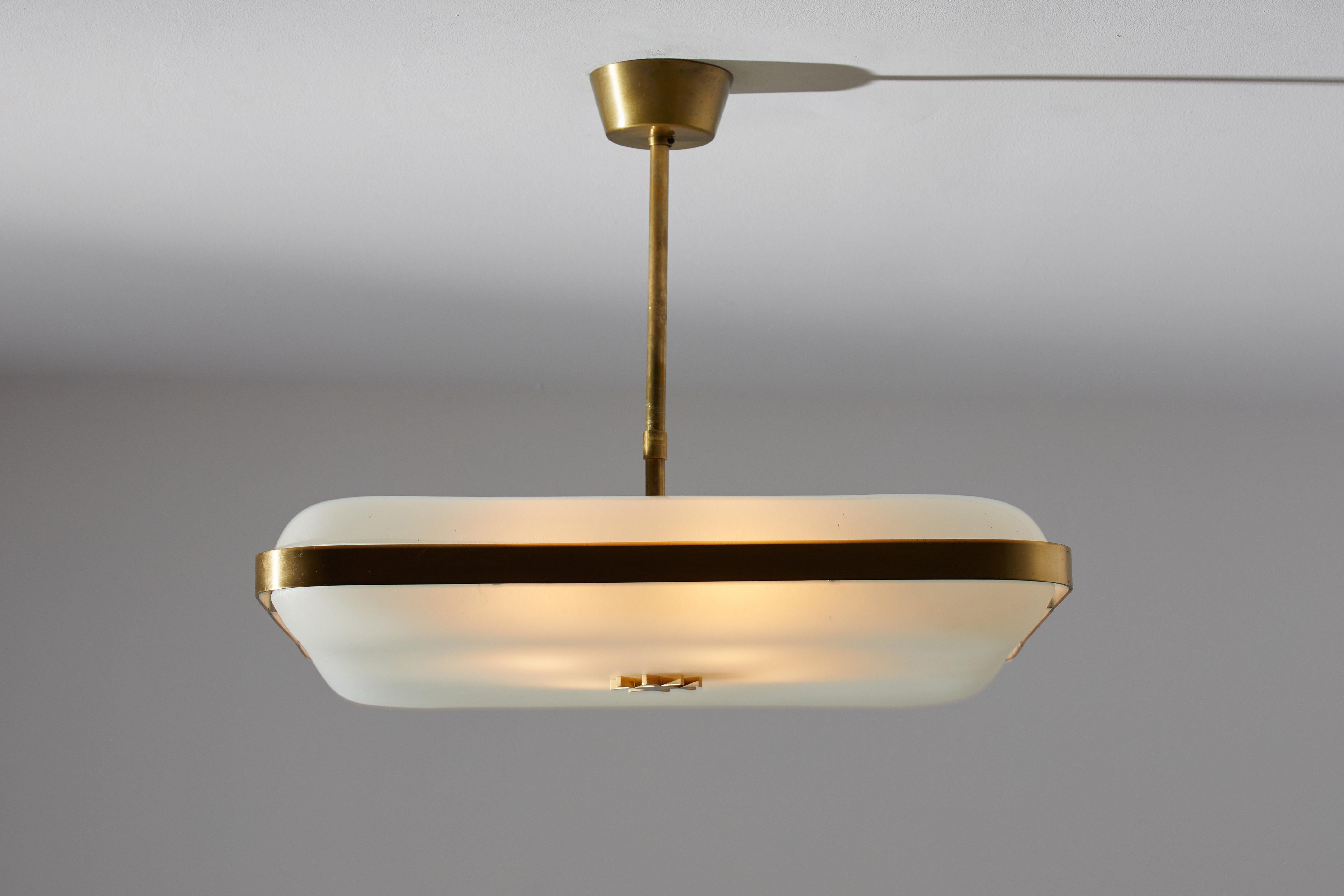Italian Model 2022 Flush Mount Ceiling Light by Max Ingrand for Fontana Arte