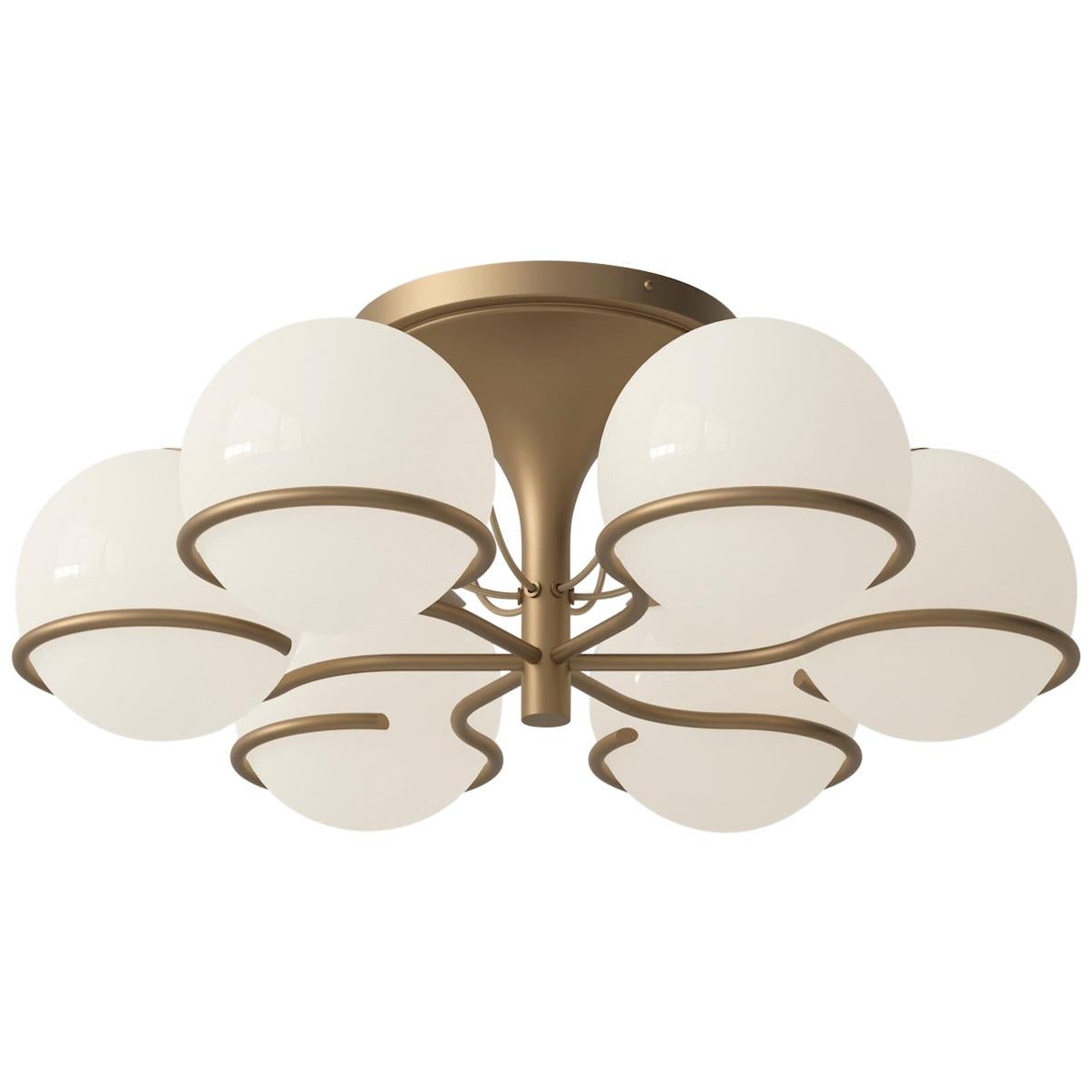 Model 2042/6 Flush Mount Ceiling Light by Gino Sarfatti