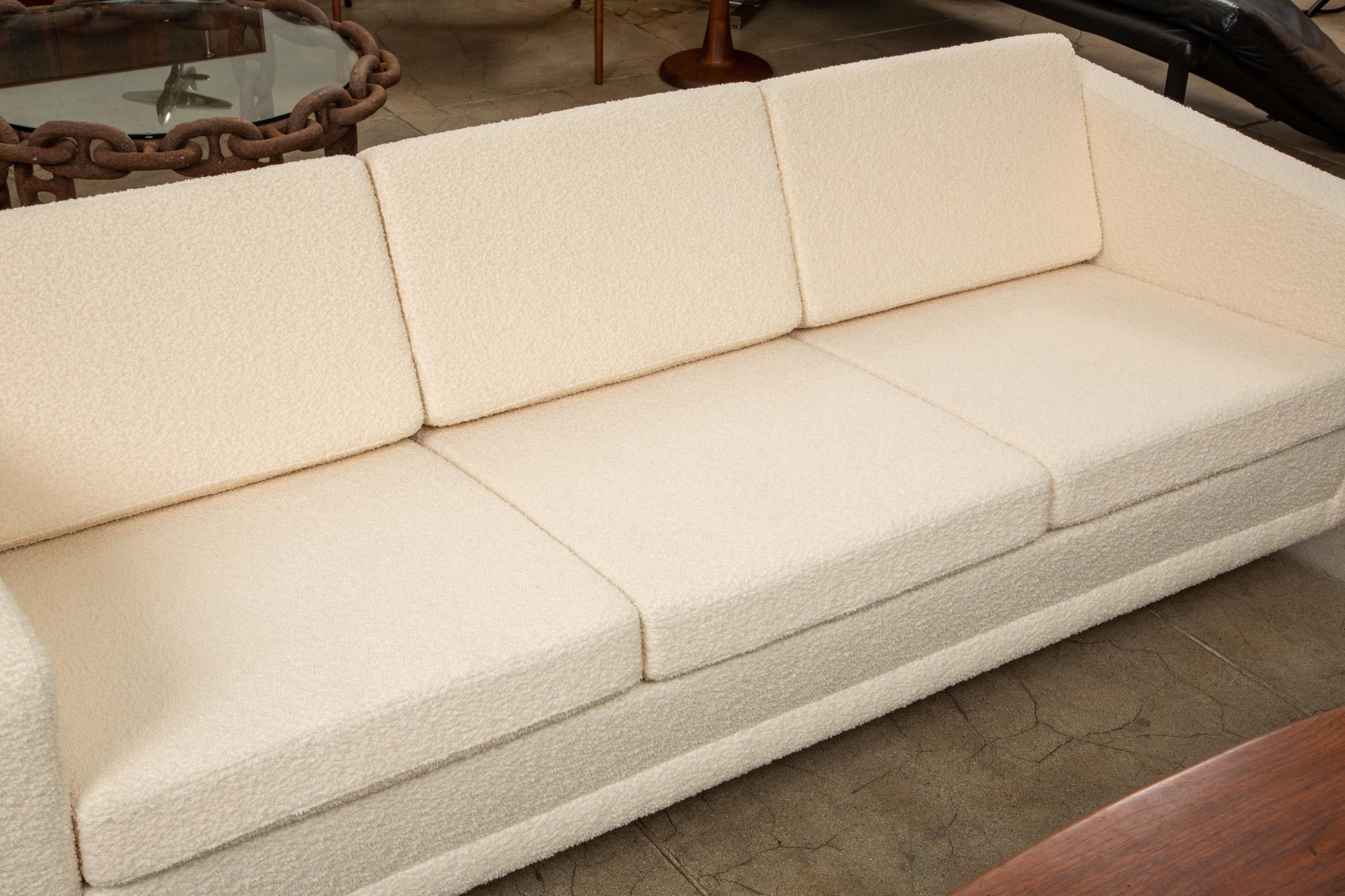 20th Century Model 205 Sofa in Cream Bouclé by Børge Mogensen for Fredericia