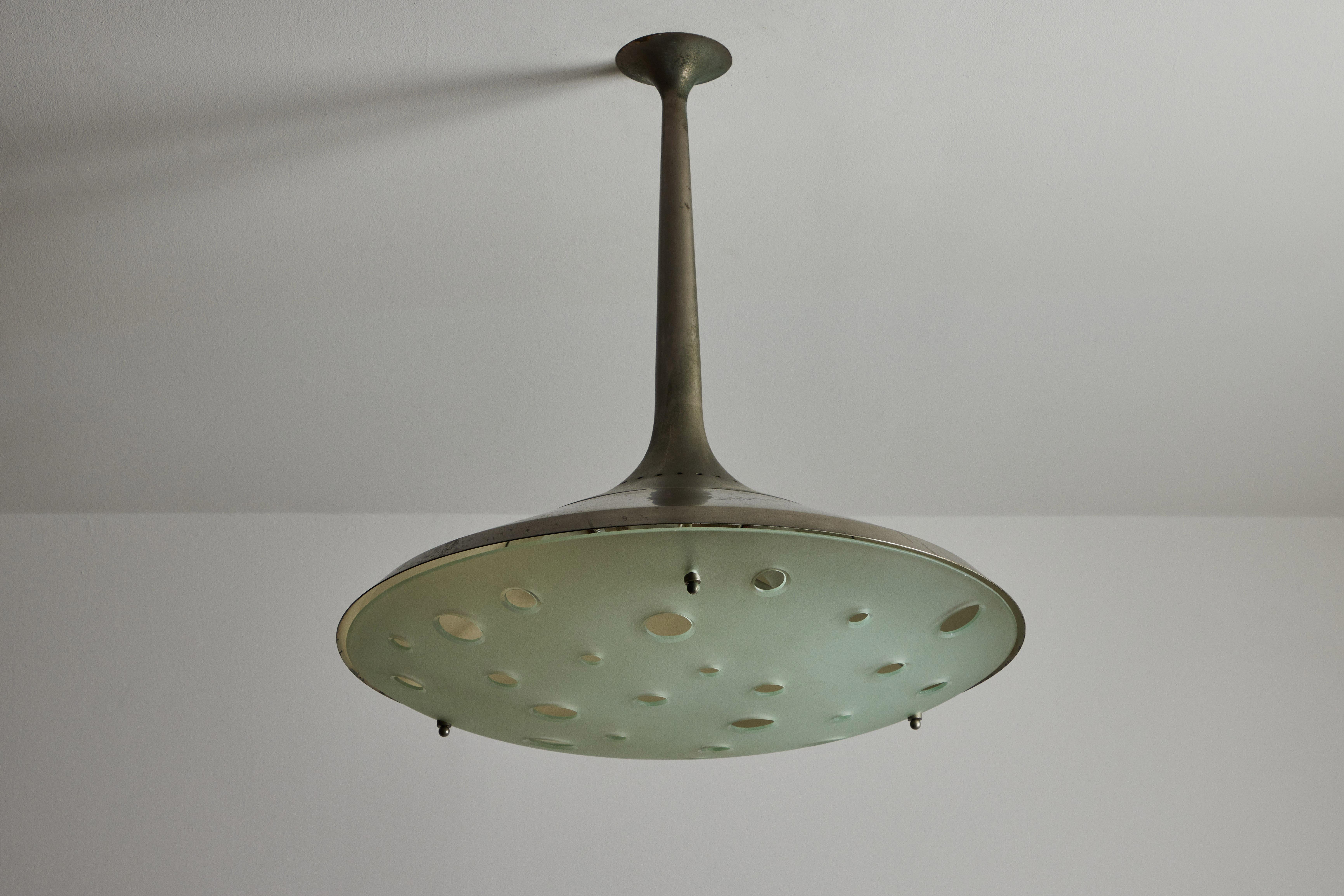 Model 2054 Ceiling Light by Max Ingrand for Fontana Arte For Sale 2