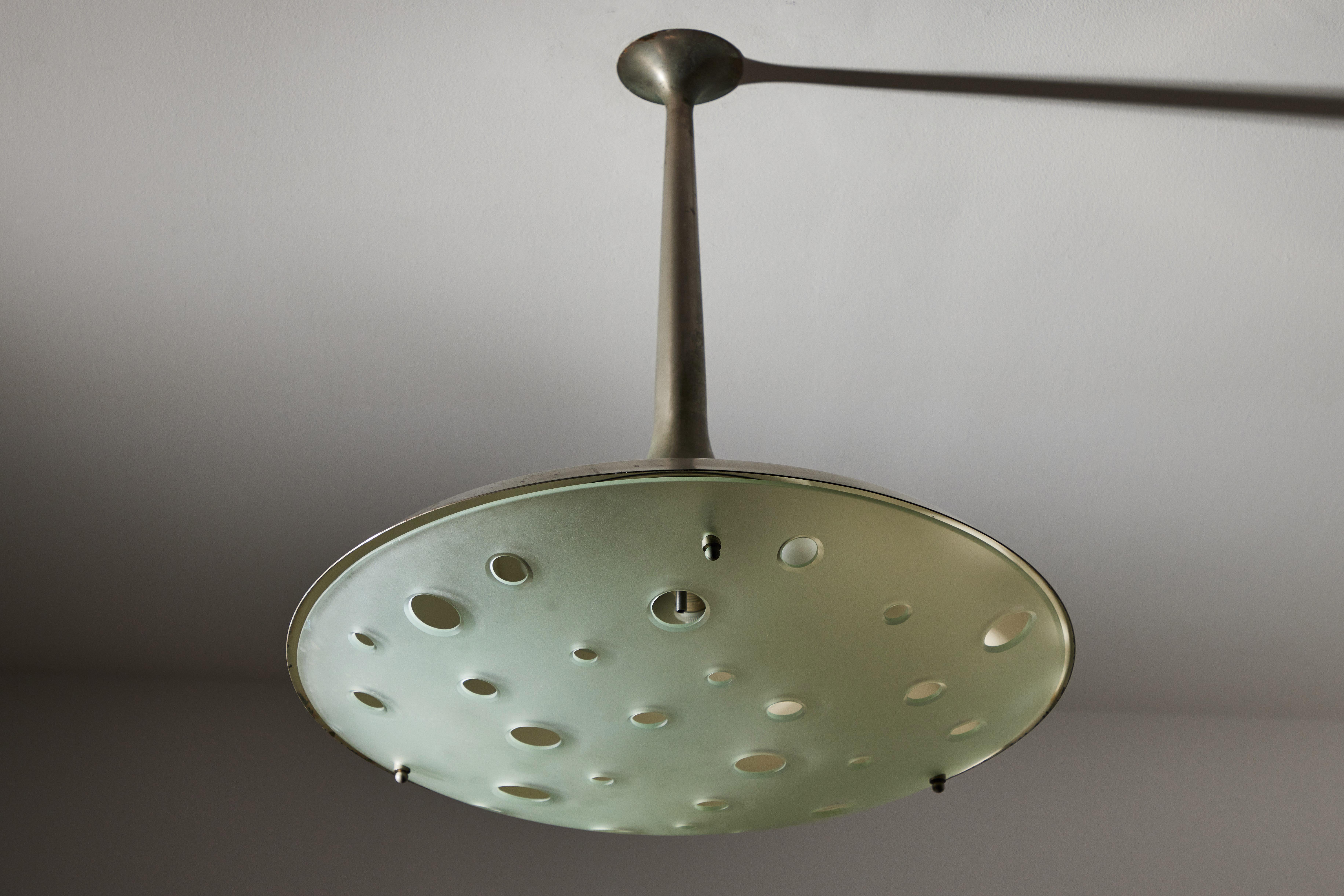 Model 2054 Ceiling Light by Max Ingrand for Fontana Arte For Sale 3