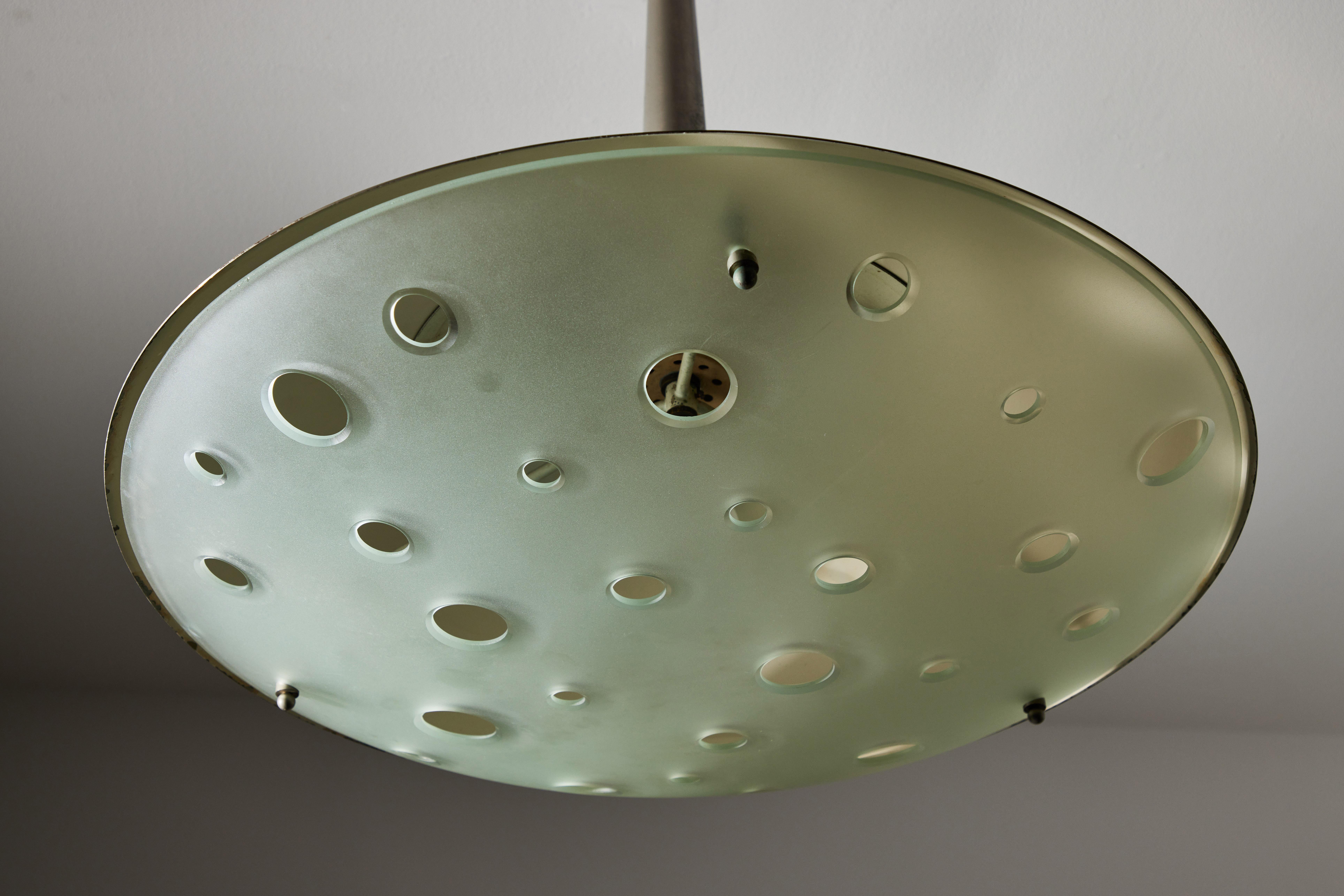 Model 2054 Ceiling Light by Max Ingrand for Fontana Arte For Sale 4