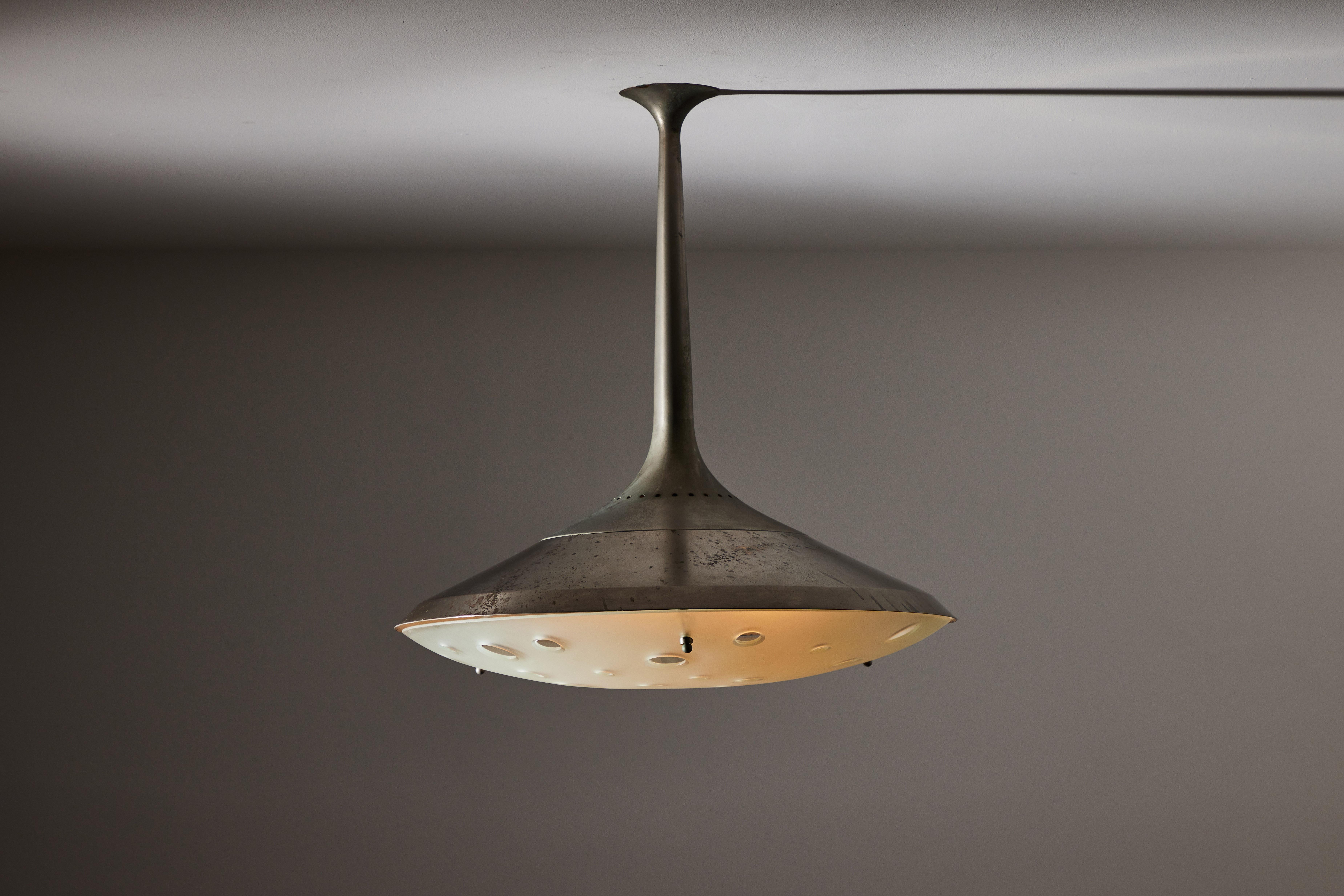 Italian Model 2054 Ceiling Light by Max Ingrand for Fontana Arte For Sale