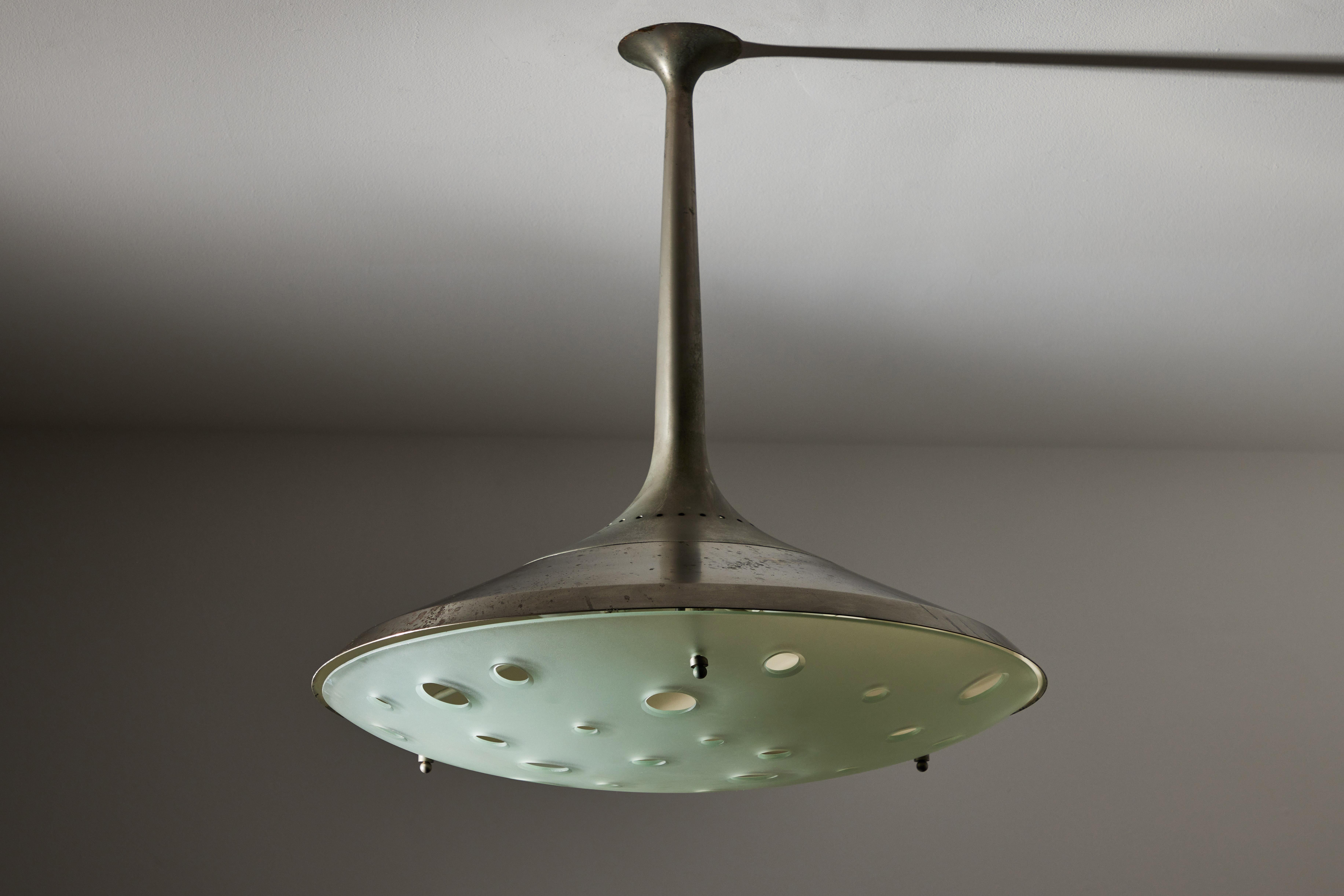 Model 2054 Ceiling Light by Max Ingrand for Fontana Arte For Sale 1