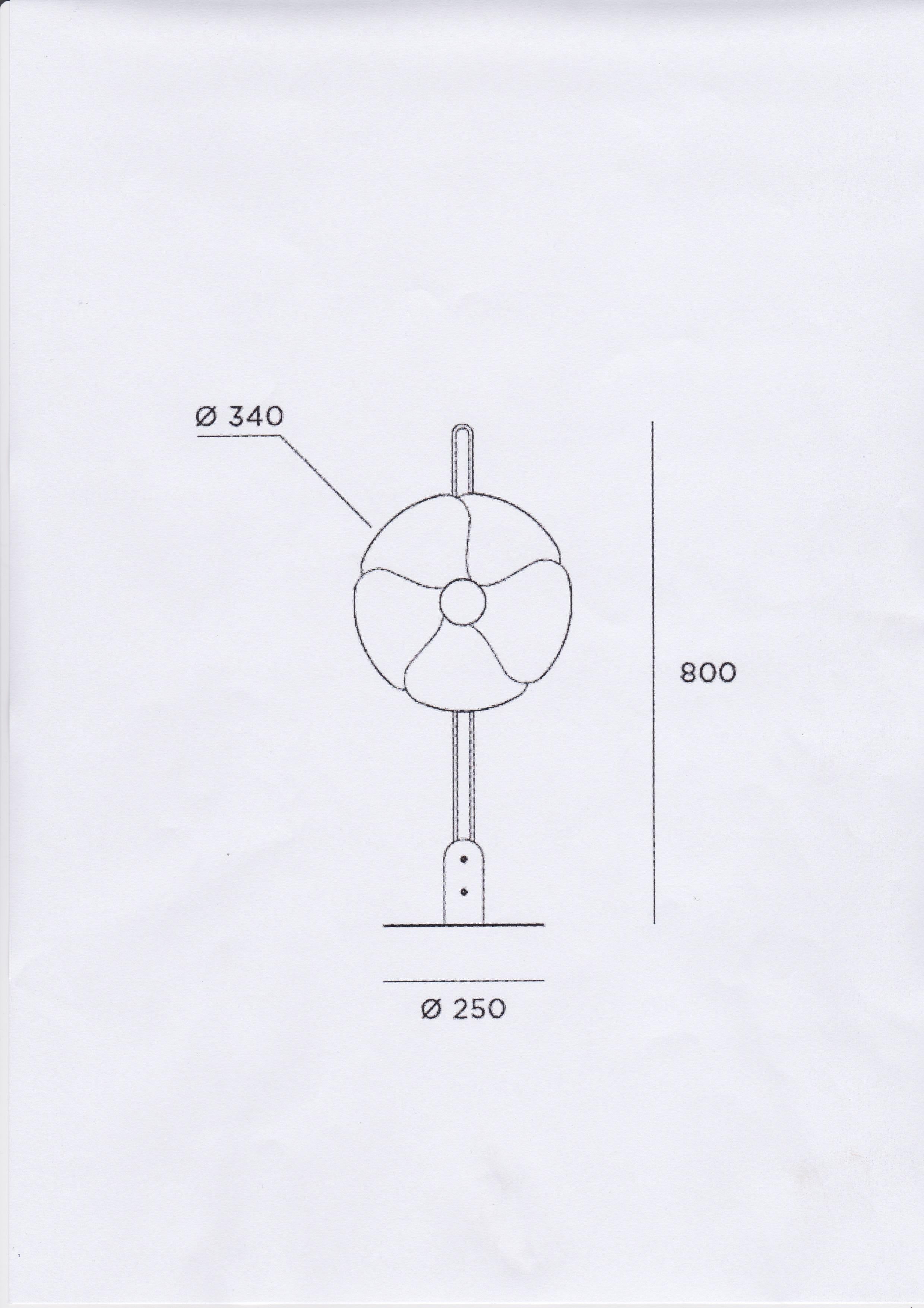Lampe « Flower » d'Olivier Mourgue, modèle 2093-80, 1968, support/table en vente 1
