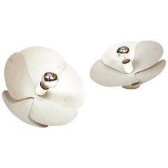 Vintage Model 2093-A Olivier Mourgue 'Flower' Wall Applique  Sconce.   Available Now 