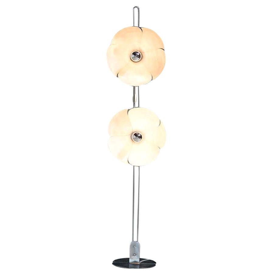 Model 2093 Olivier Mourgue 1968 Standing Lamp 'Double Flower' Available Now