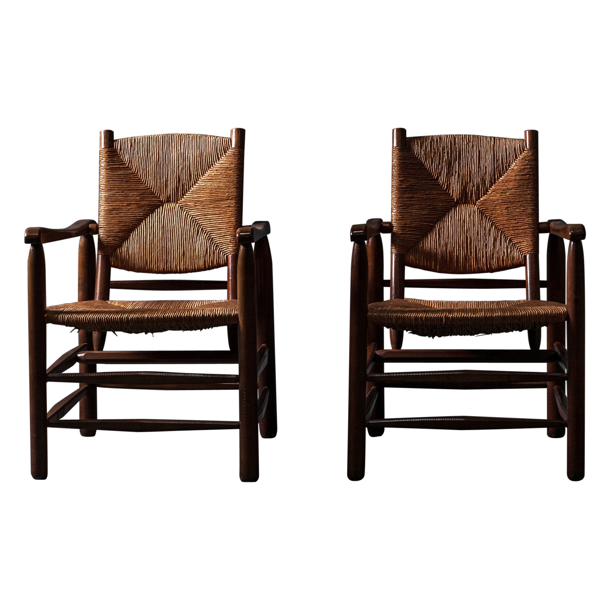 Model 21 Armchairs by Charlotte Perriand