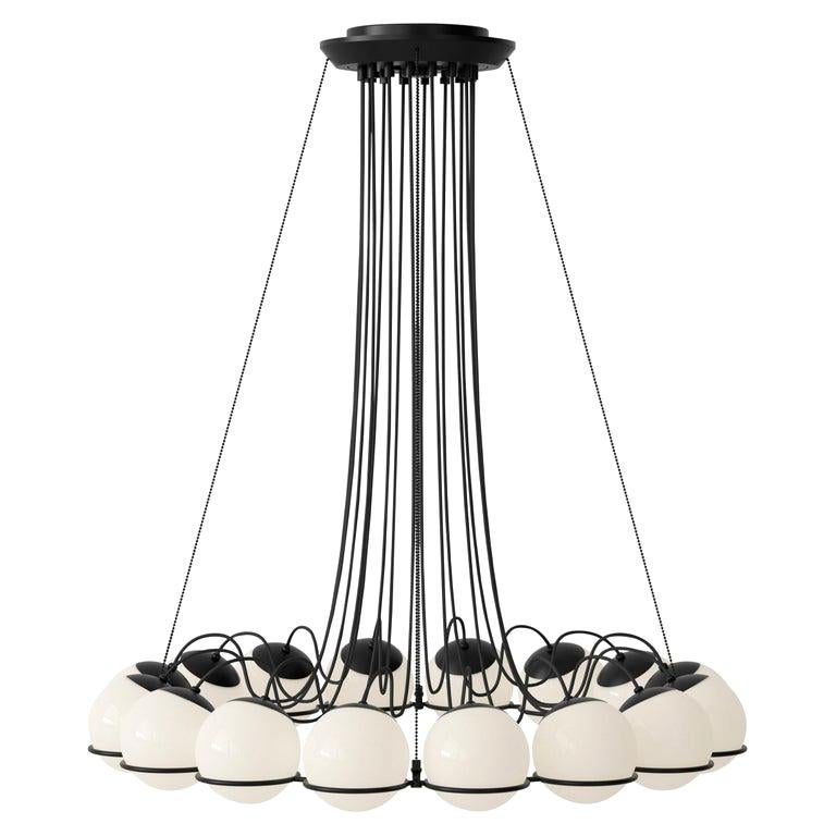 Model 2109 /24/14 "Le Sfere" Suspension Light by Gino Sarfatti