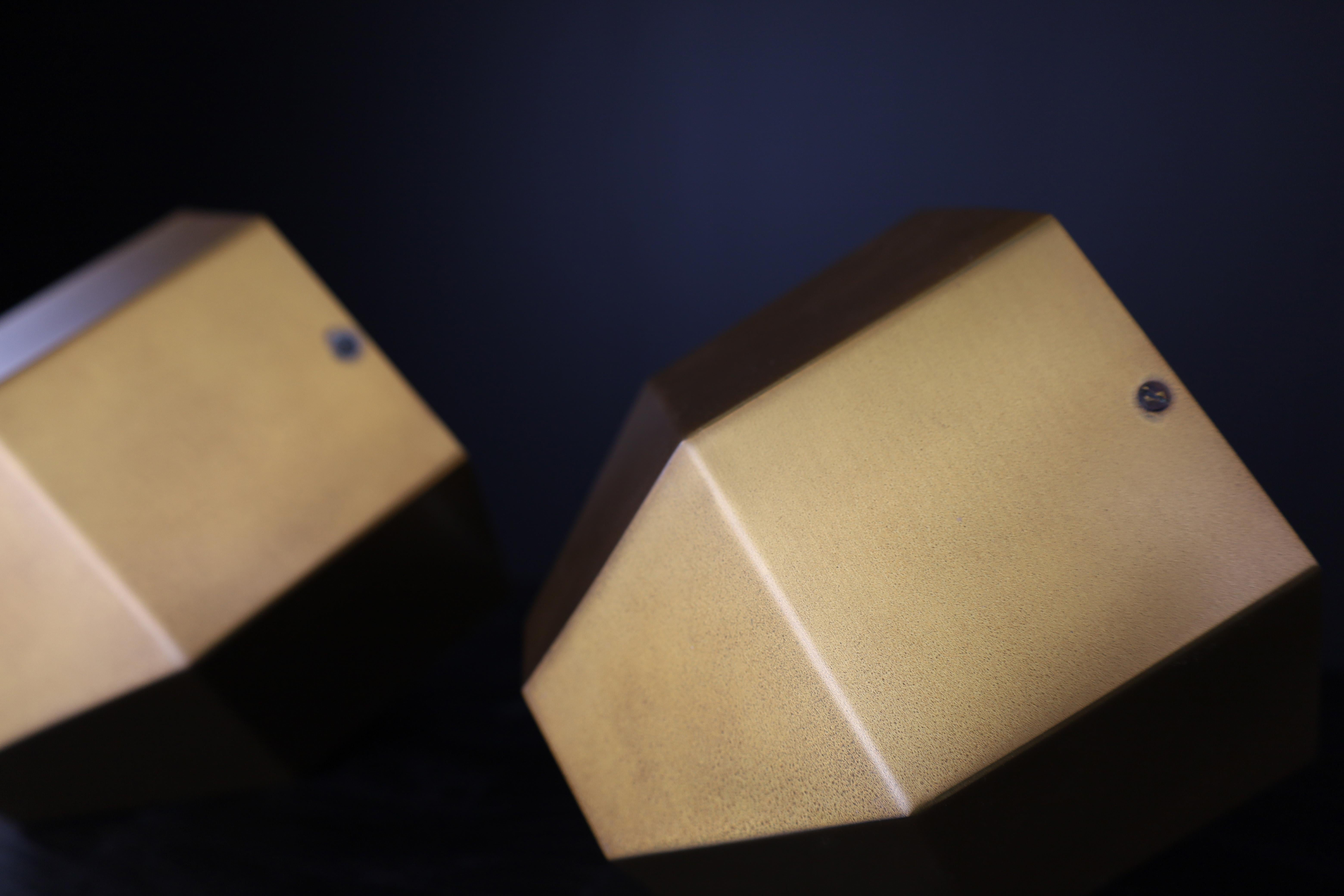 Lampes de bureau modèle 2202 en laiton et verre cristal de Max Ingrand pour Fontana Arte en vente 7