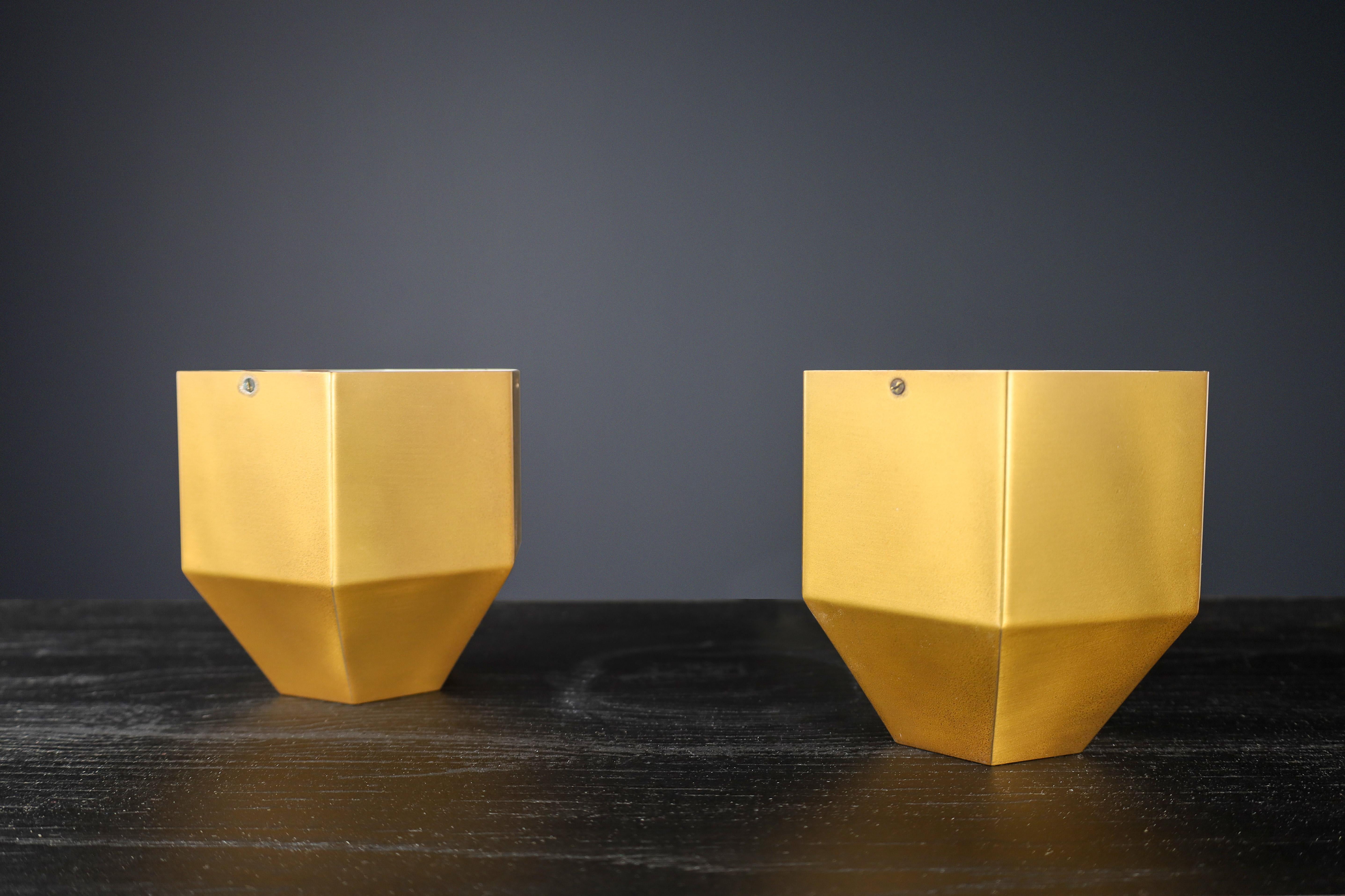 Lampes de bureau modèle 2202 en laiton et verre cristal de Max Ingrand pour Fontana Arte en vente 8