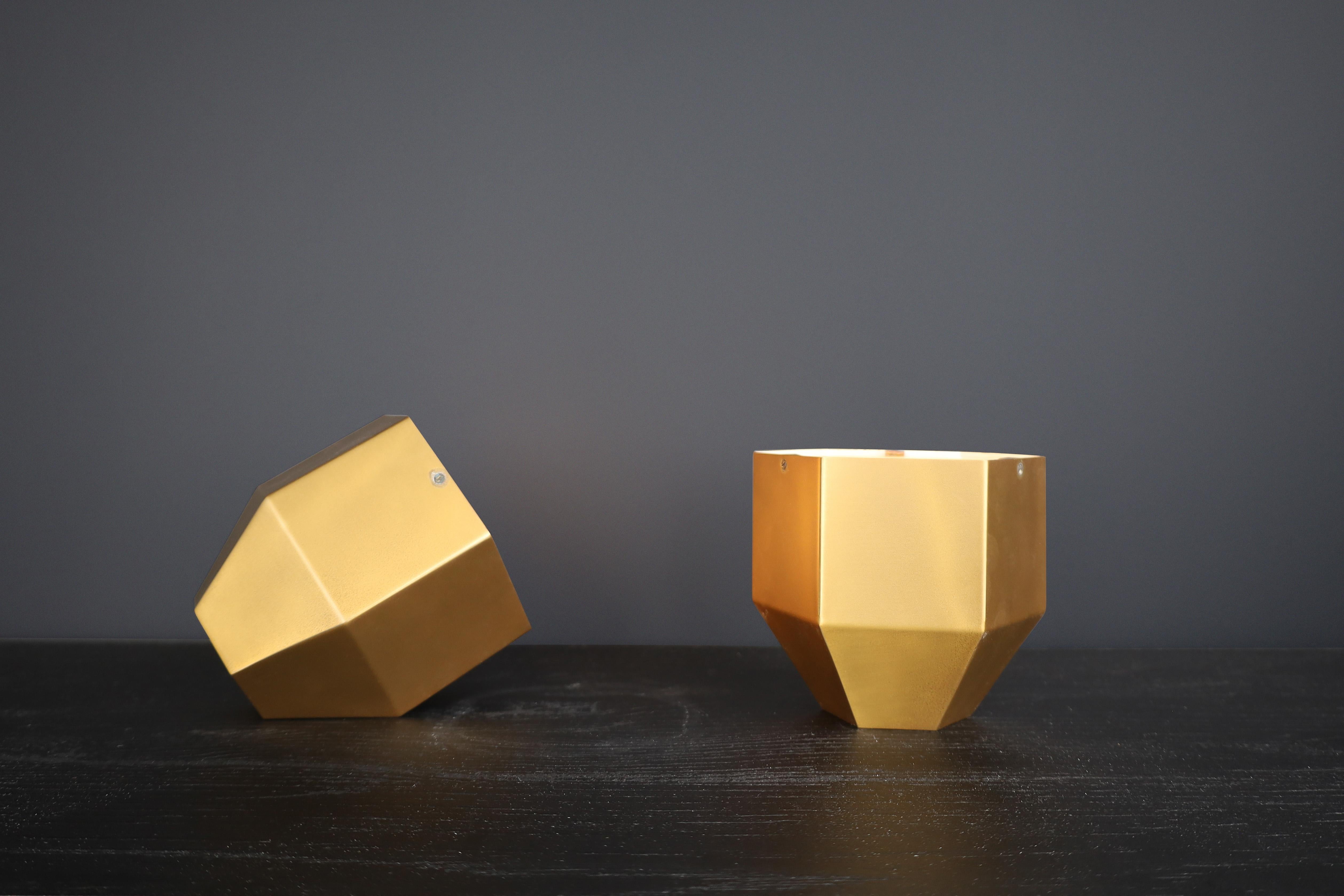 Lampes de bureau modèle 2202 en laiton et verre cristal de Max Ingrand pour Fontana Arte en vente 10