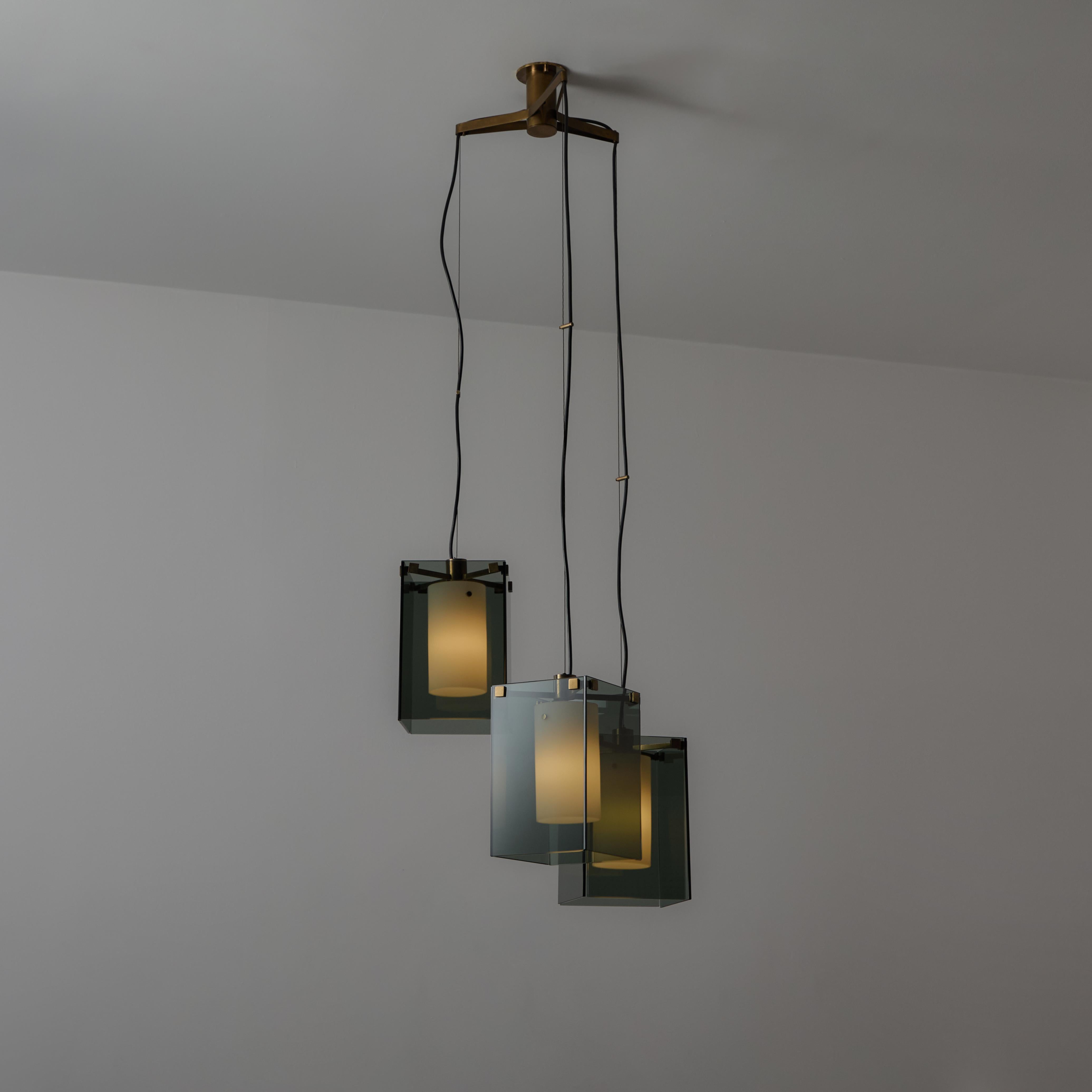 italien Suspension modèle 2211 de Max Ingrand pour Fontana Arte en vente