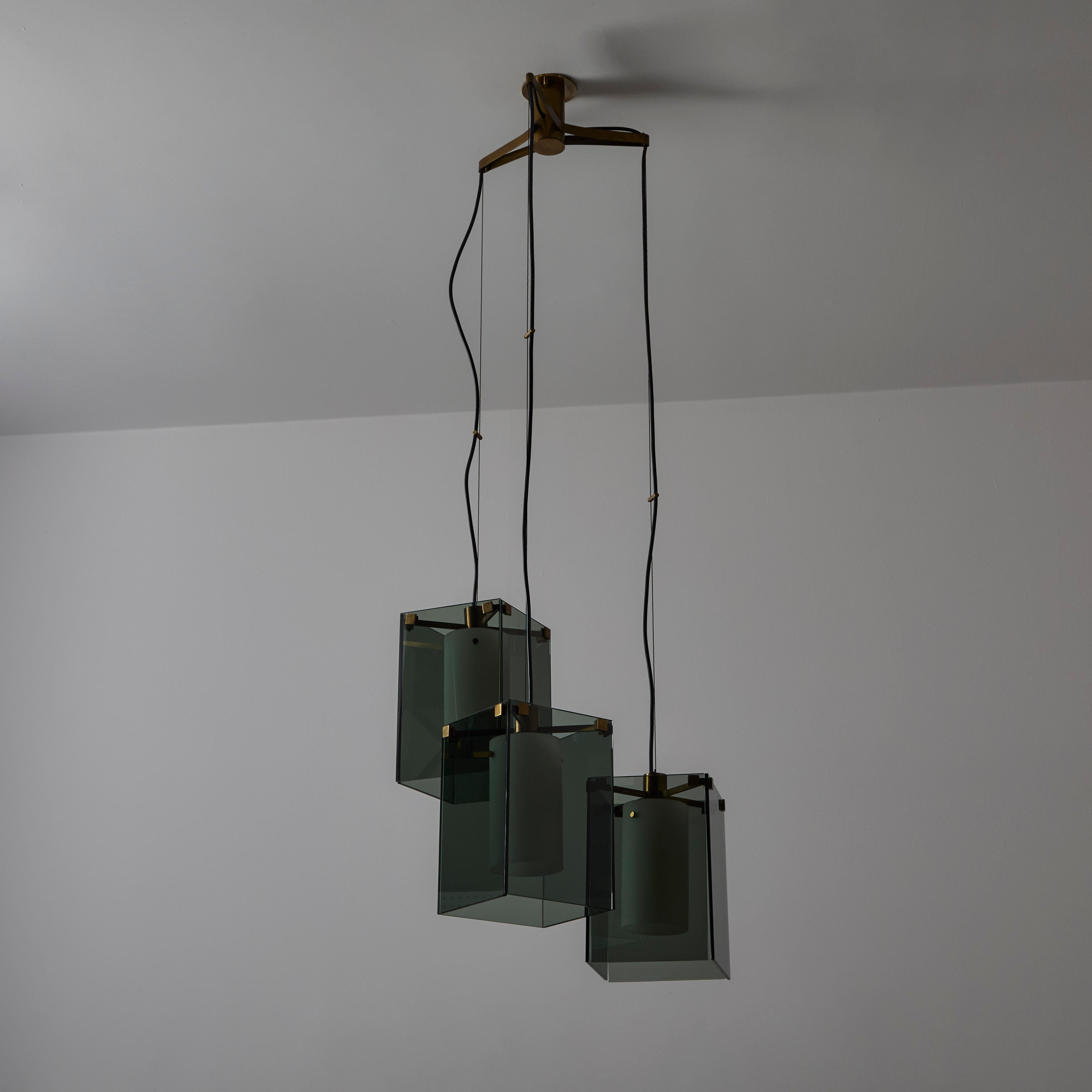 Milieu du XXe siècle Suspension modèle 2211 de Max Ingrand pour Fontana Arte en vente