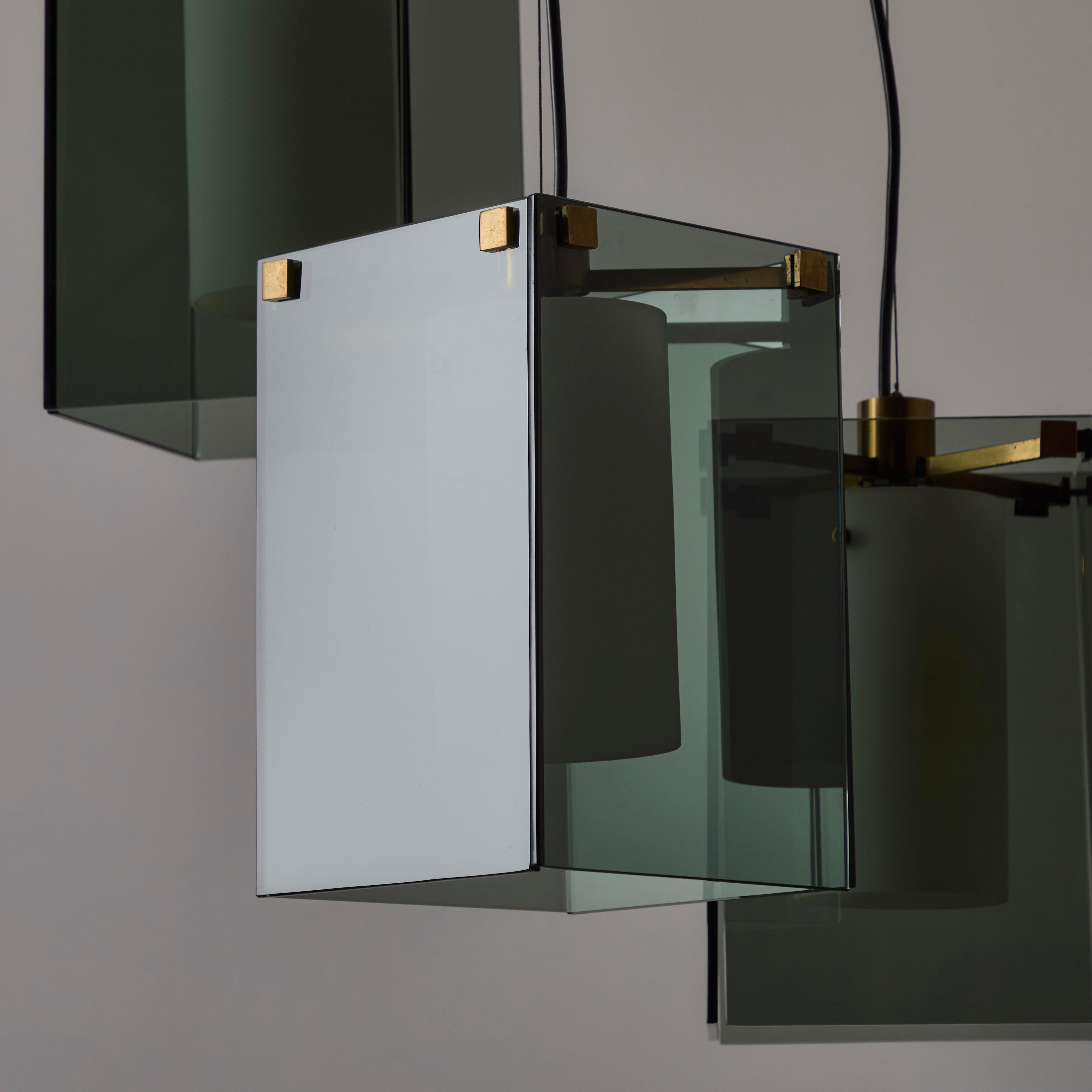 Laiton Suspension modèle 2211 de Max Ingrand pour Fontana Arte en vente
