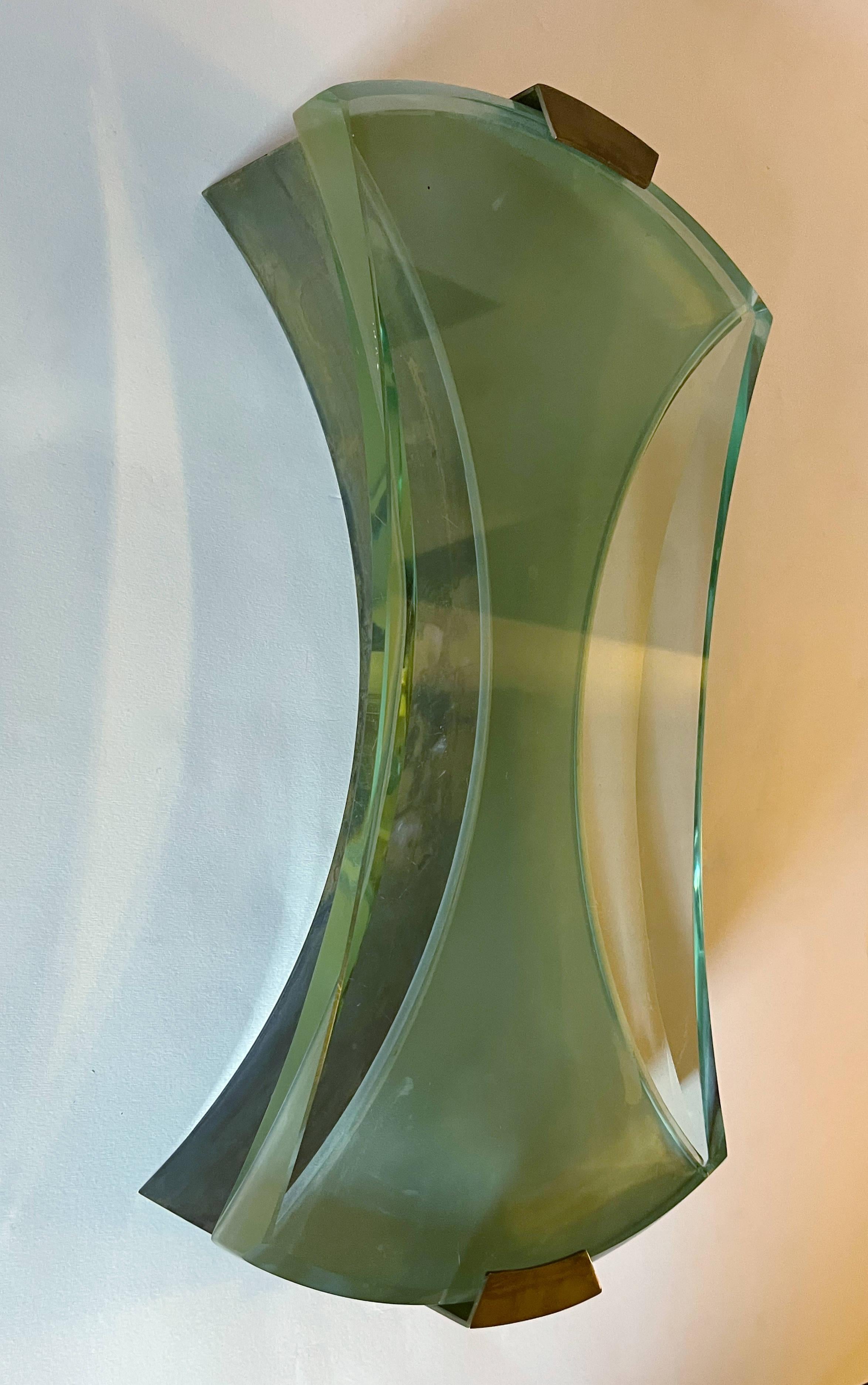 Modelo 2225 Lámpara de Max Ingrand para Fontana Arte Biselado en venta