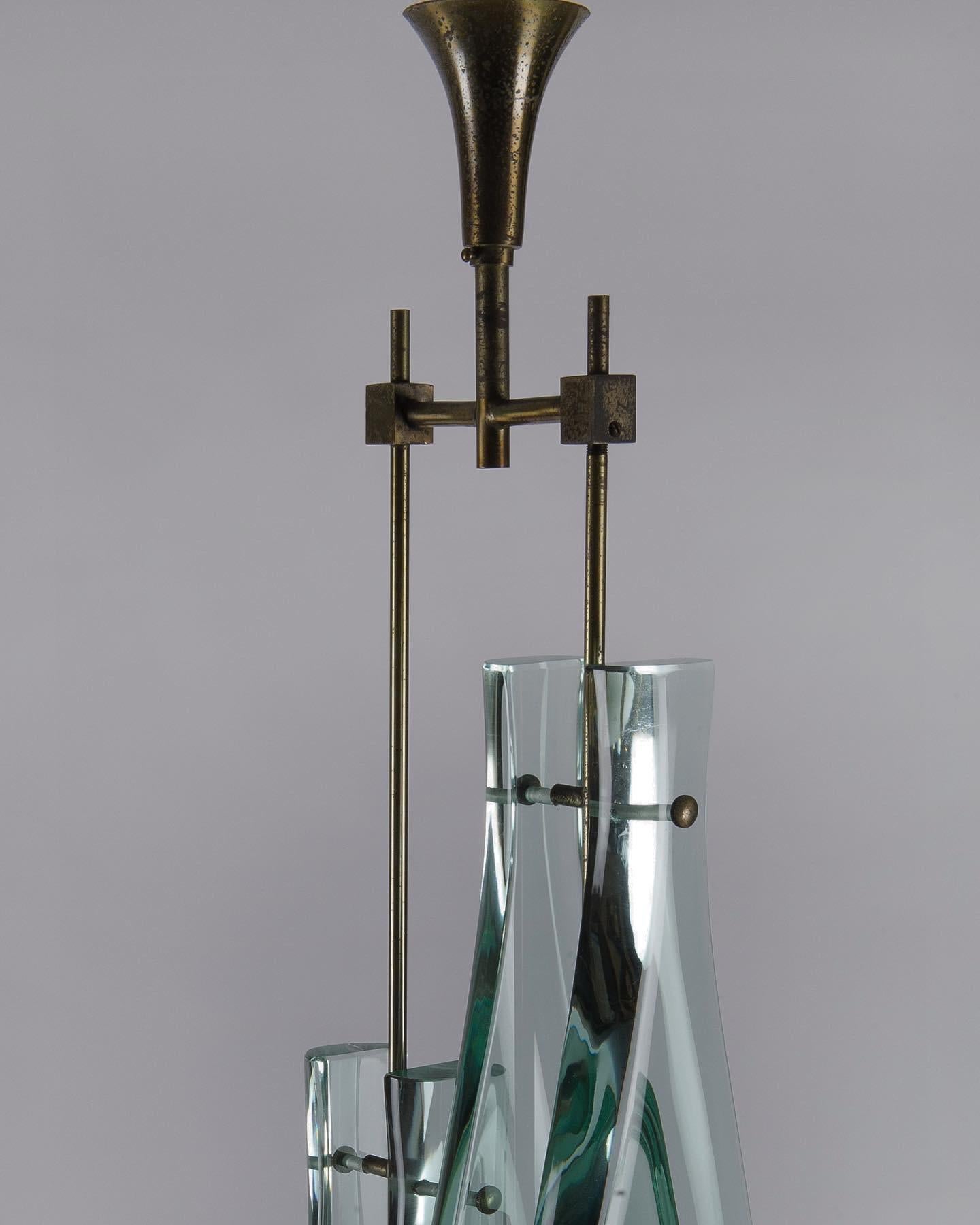 Mid-20th Century Model '2259/2' Ceiling Pendant By Max Ingrand for Fontana Arte, Italy, c.1960