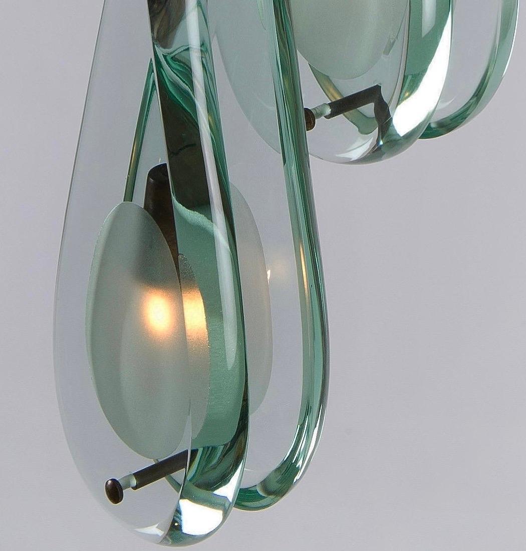 Model '2259/2' Ceiling Pendant By Max Ingrand for Fontana Arte, Italy, c.1960 1