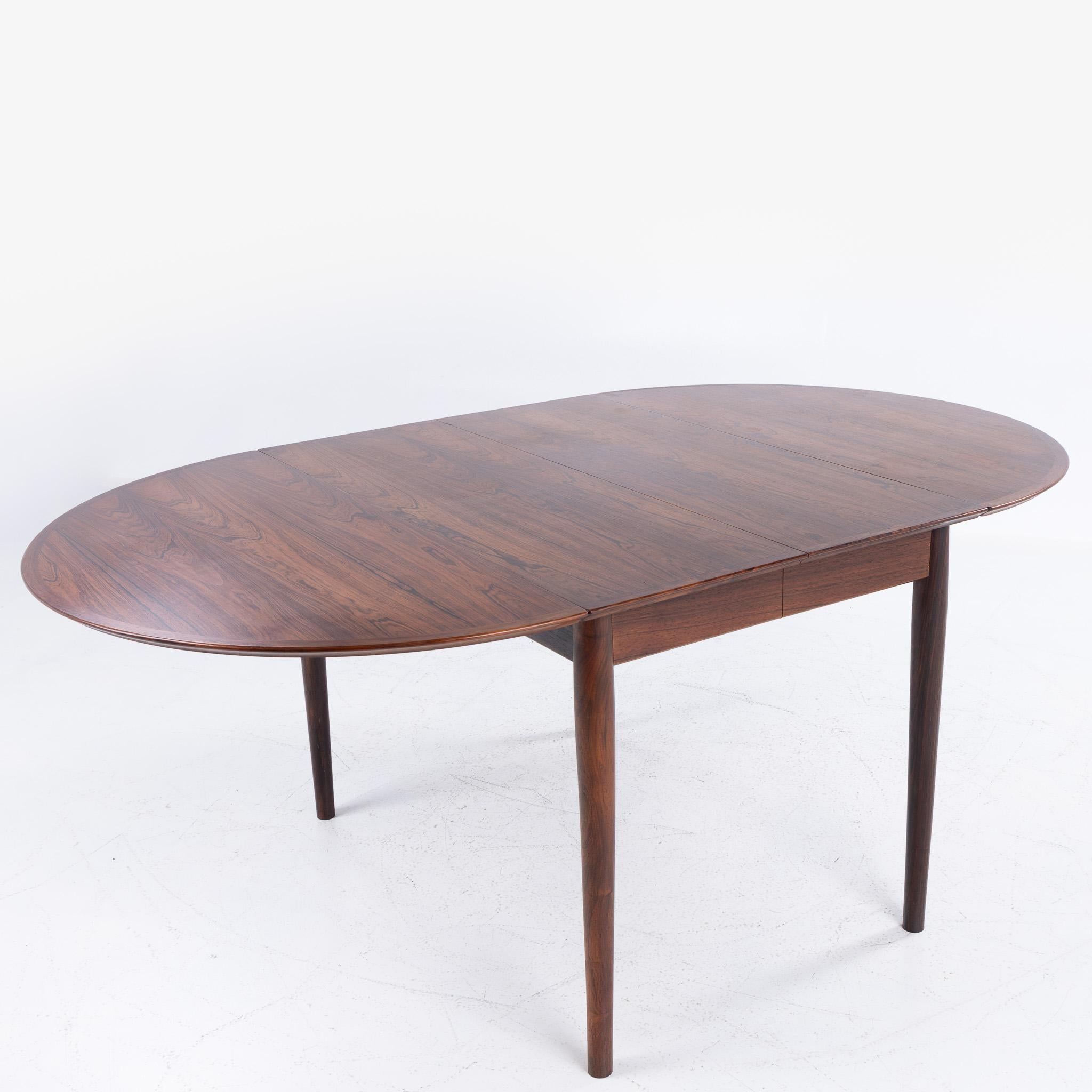 Table de salle à manger modèle 227 en bois de rose d'Arne Vodder Bon état - En vente à Copenhagen, DK