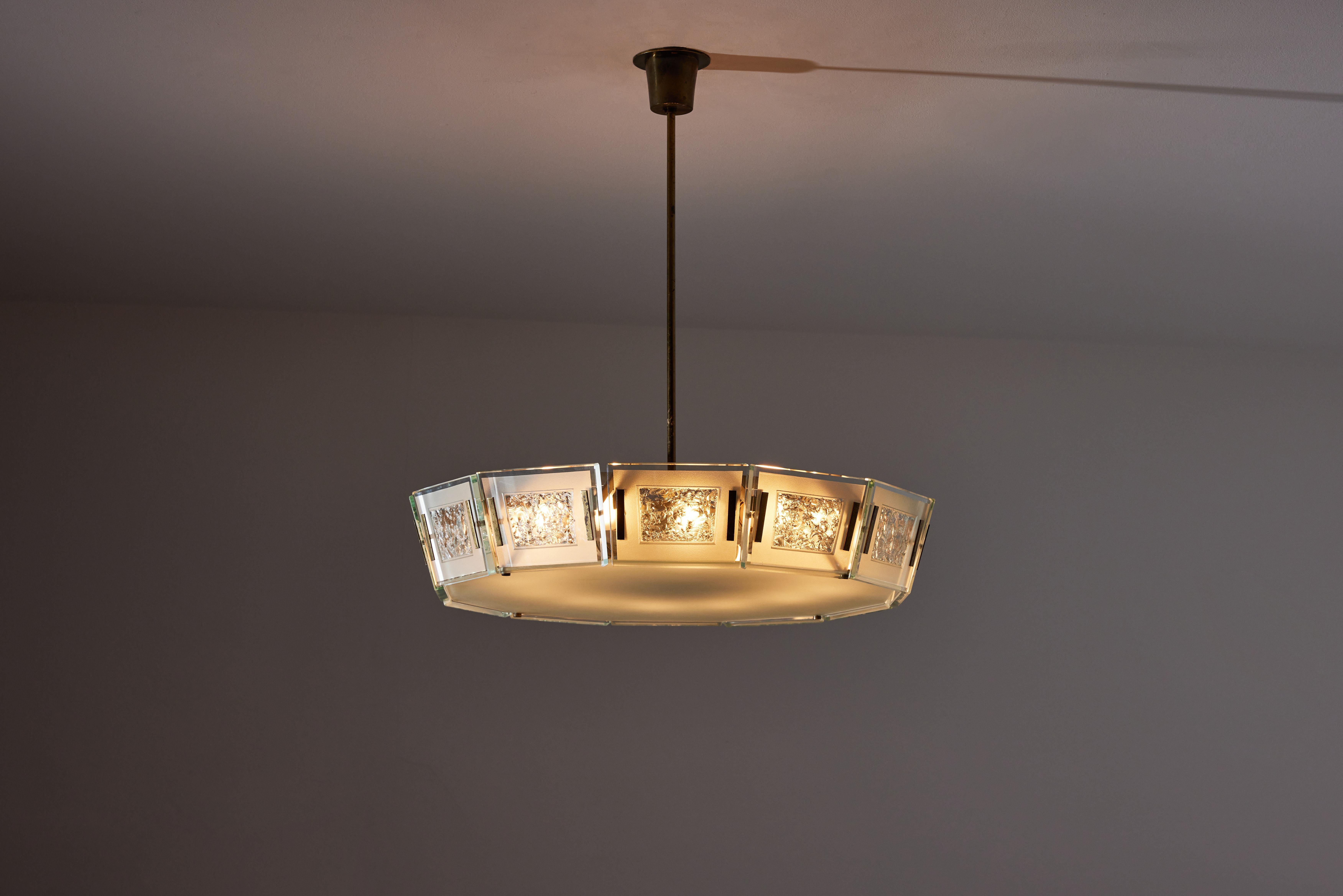 Mid-Century Modern Model 2270 Ceiling Light by Max Ingrand