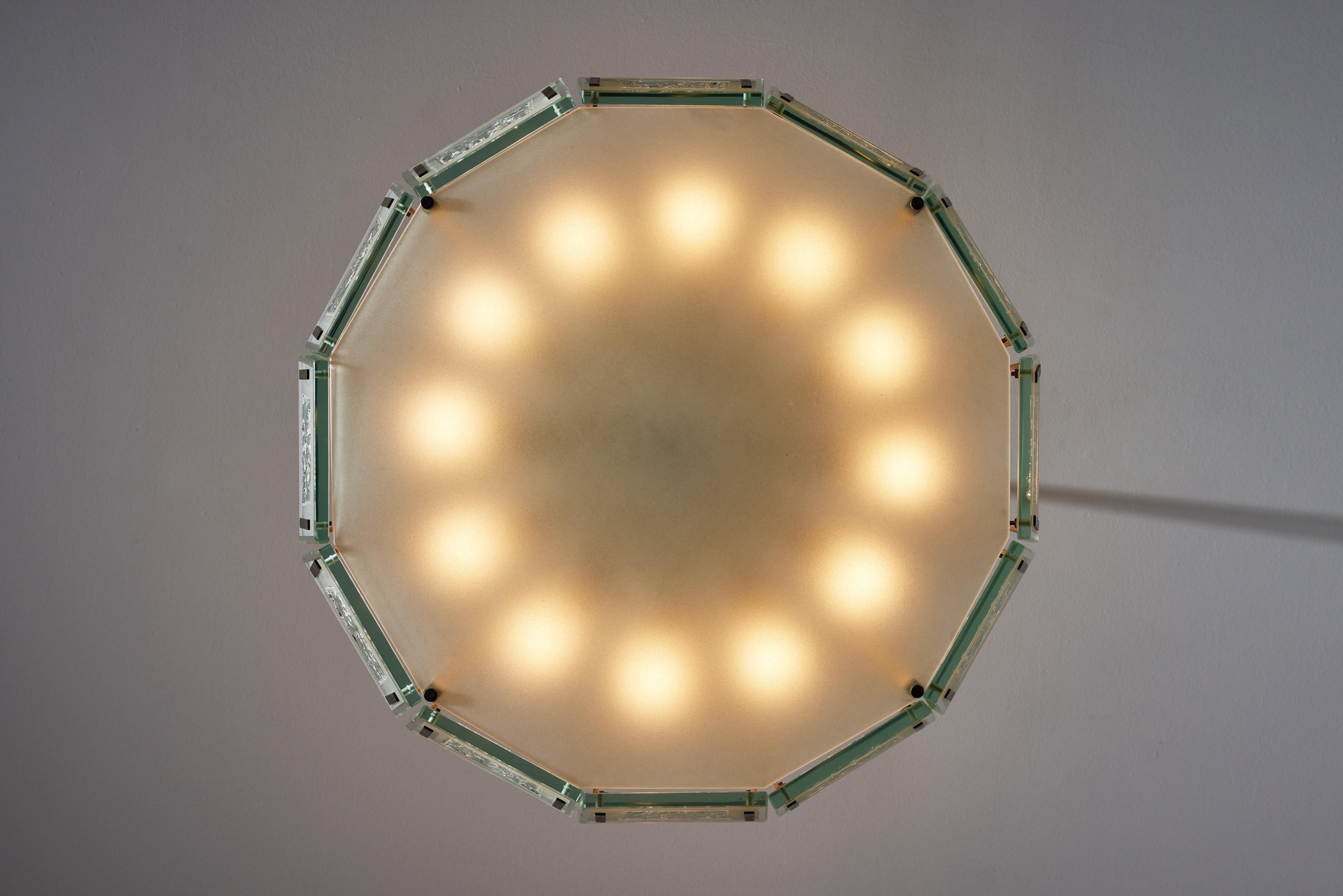 Model 2270 Ceiling Light by Max Ingrand In Good Condition In Los Angeles, CA