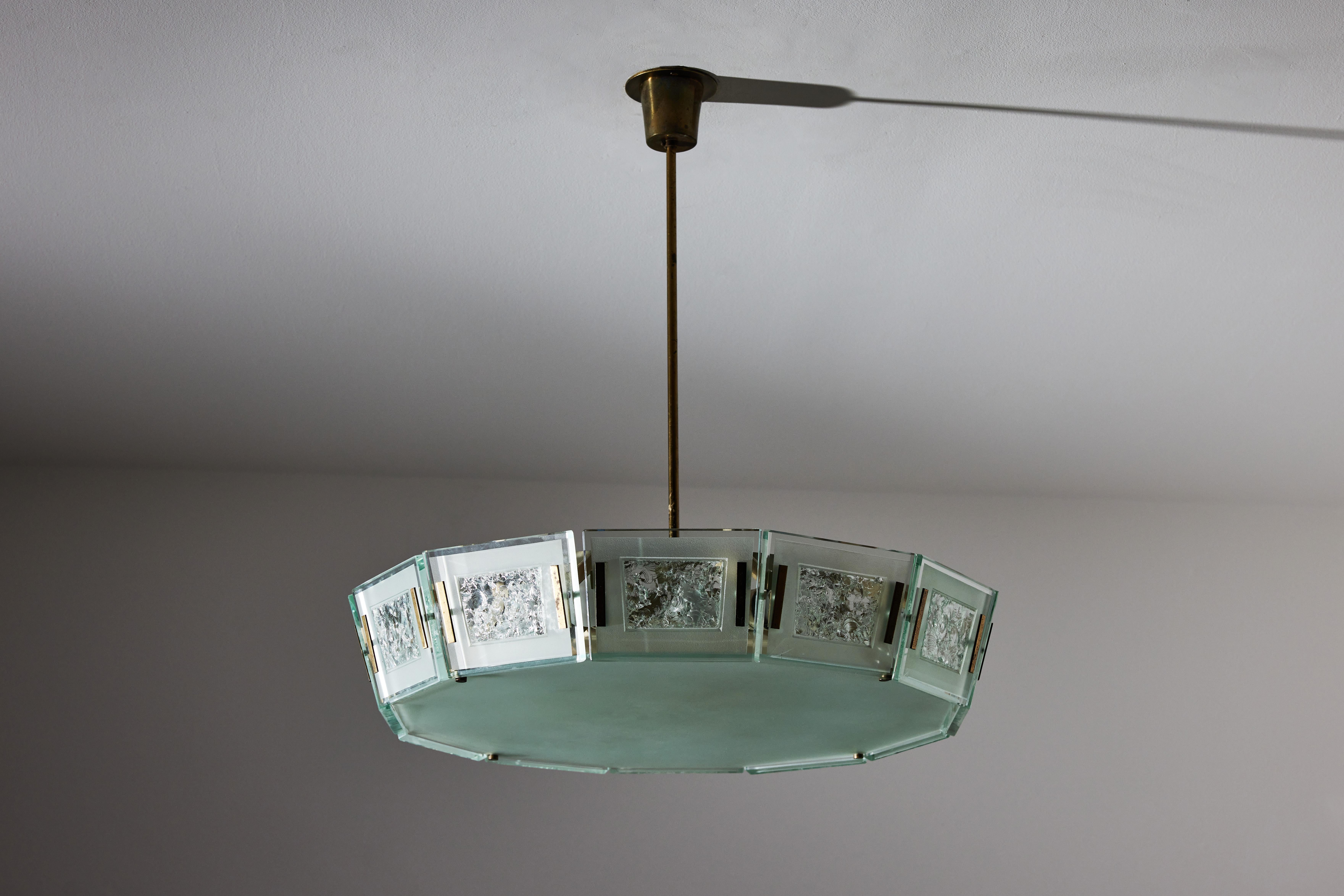 Brass Model 2270 Ceiling Light by Max Ingrand