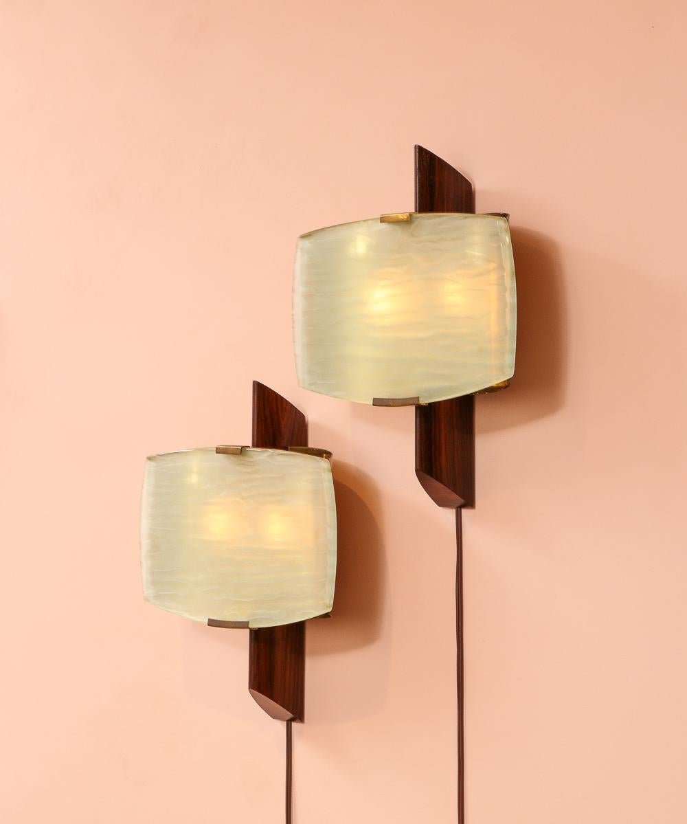 Mid-20th Century Model 2272 Wall Lights by Max Ingrand for Fontana Arte For Sale