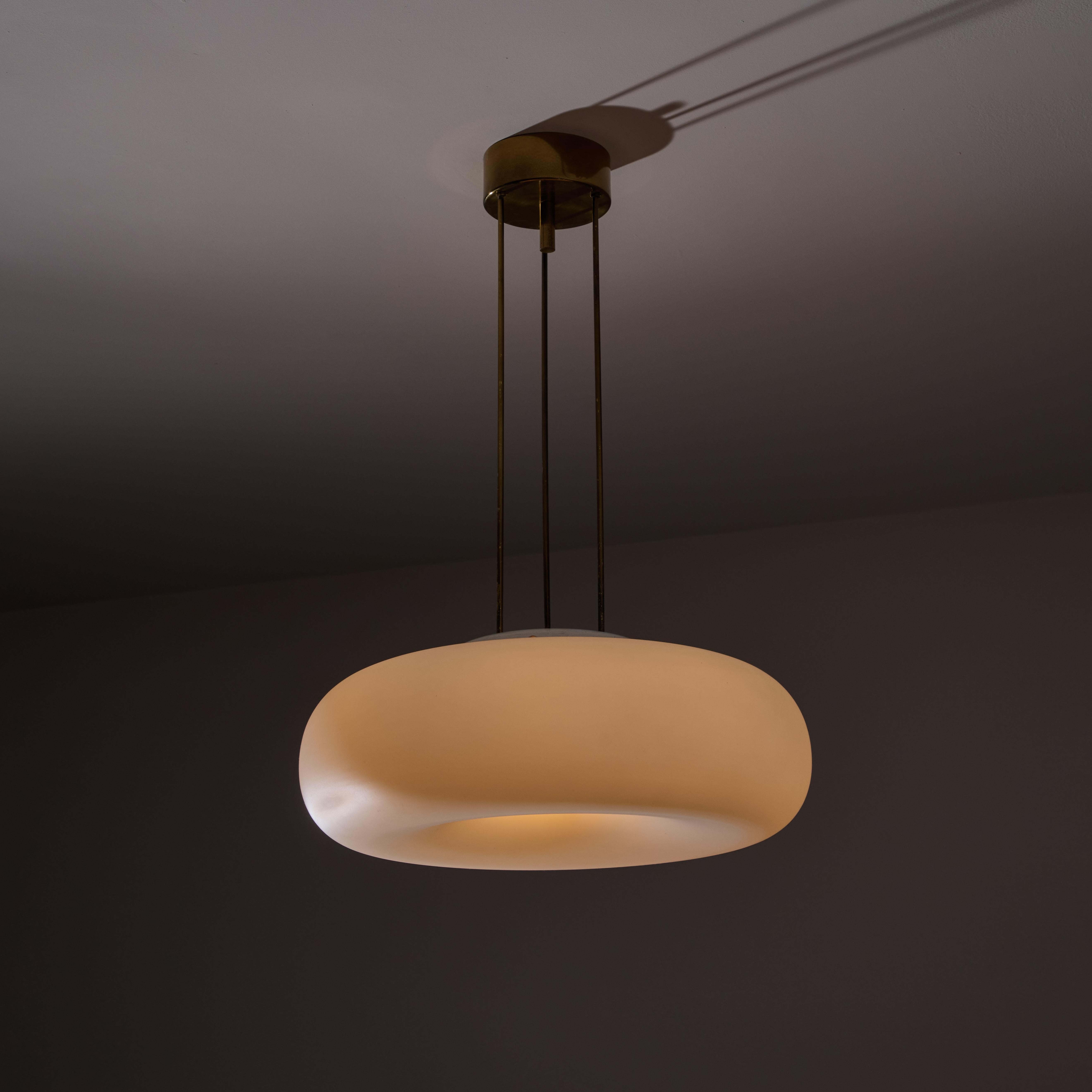 Smaltato Plafoniera Model 2356 di Max Ingrand per Fontana Arte