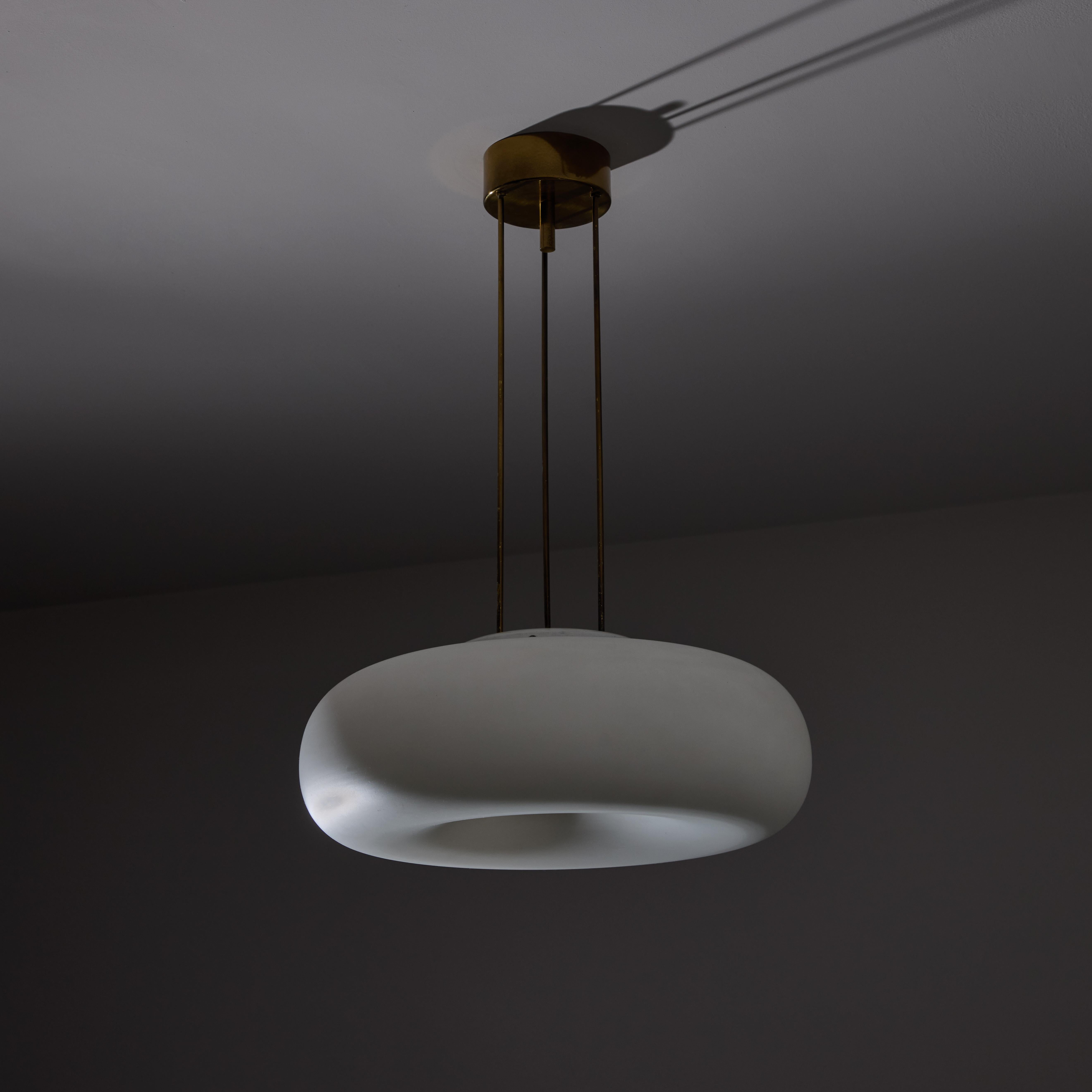 Plafoniera Model 2356 di Max Ingrand per Fontana Arte In condizioni buone a Los Angeles, CA
