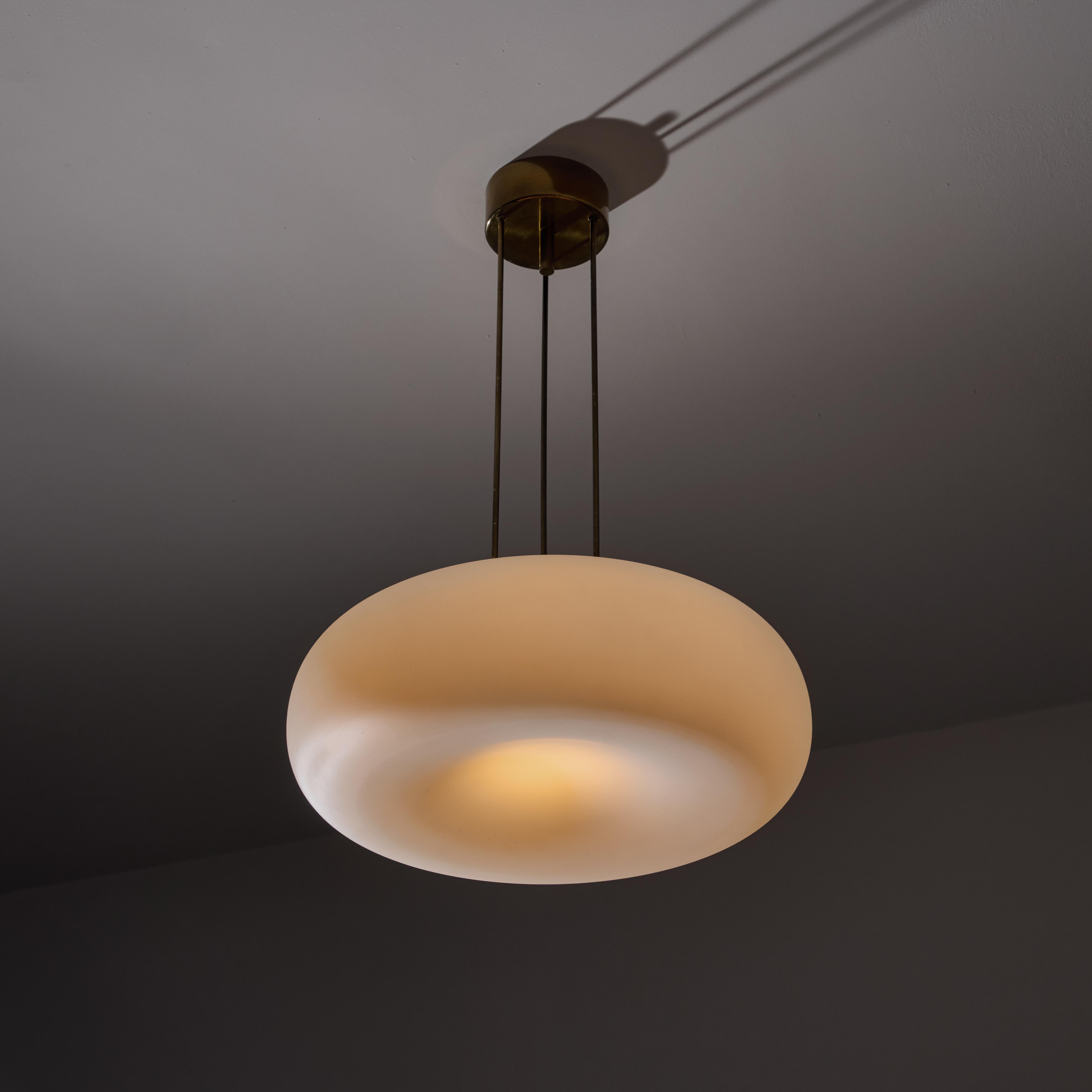 Metà XX secolo Plafoniera Model 2356 di Max Ingrand per Fontana Arte