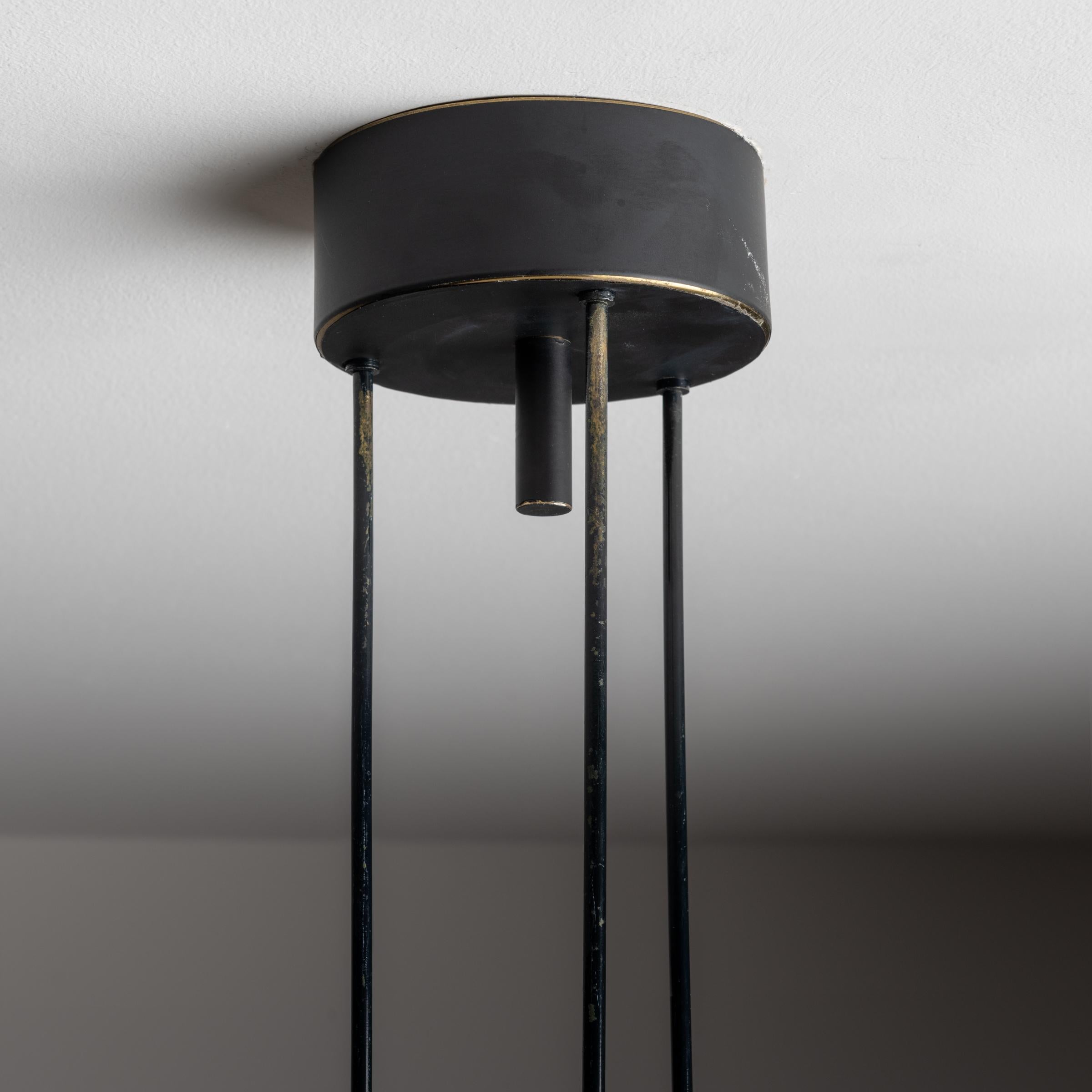 Brass Model 2356 Ceiling Light by Max Ingrand for Fontana Arte