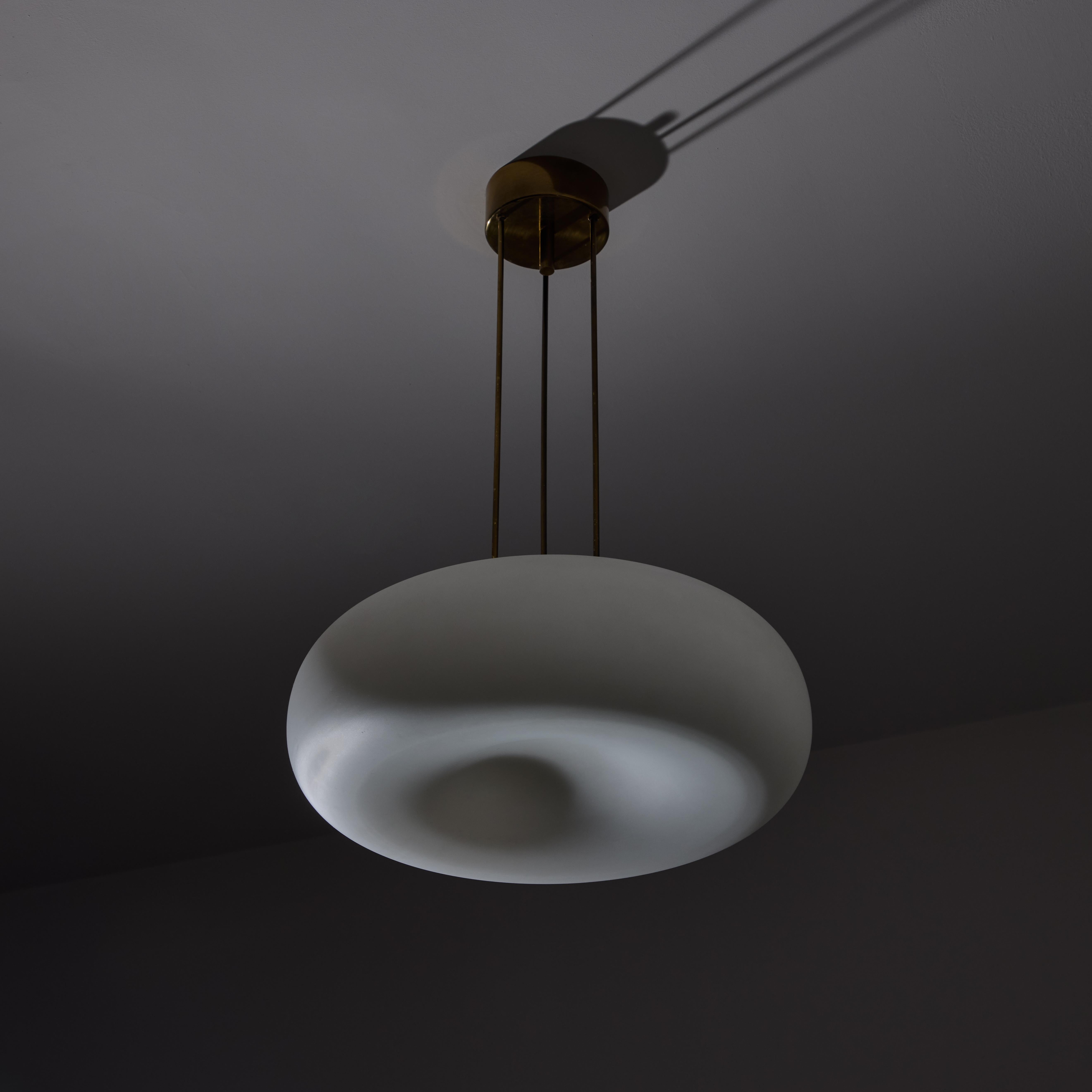 Ottone Plafoniera Model 2356 di Max Ingrand per Fontana Arte