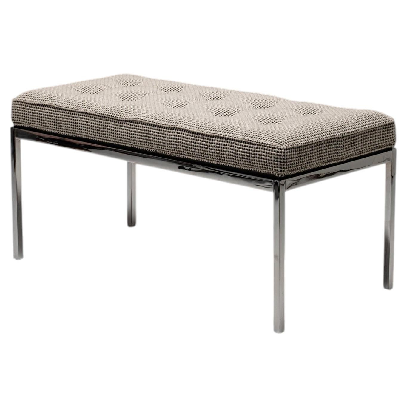 Model 2530-3, 2-Seater Bench in Maharam Wool by Florence Knoll, USA 1960s