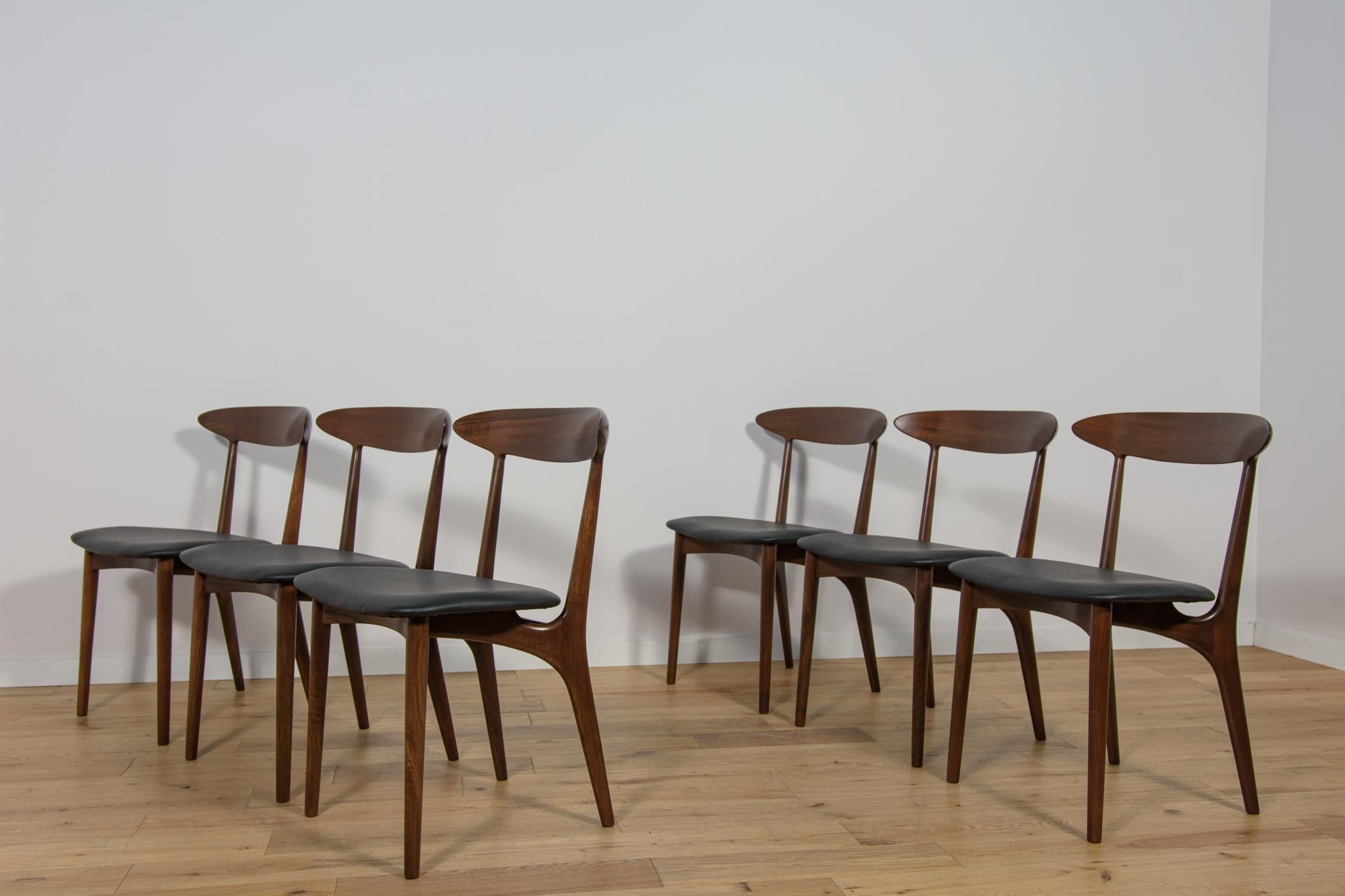 Modelo 27 Sillas de comedor de palisandro de Kurt Østervig para Brande Møbelindustri. Carpintería en venta