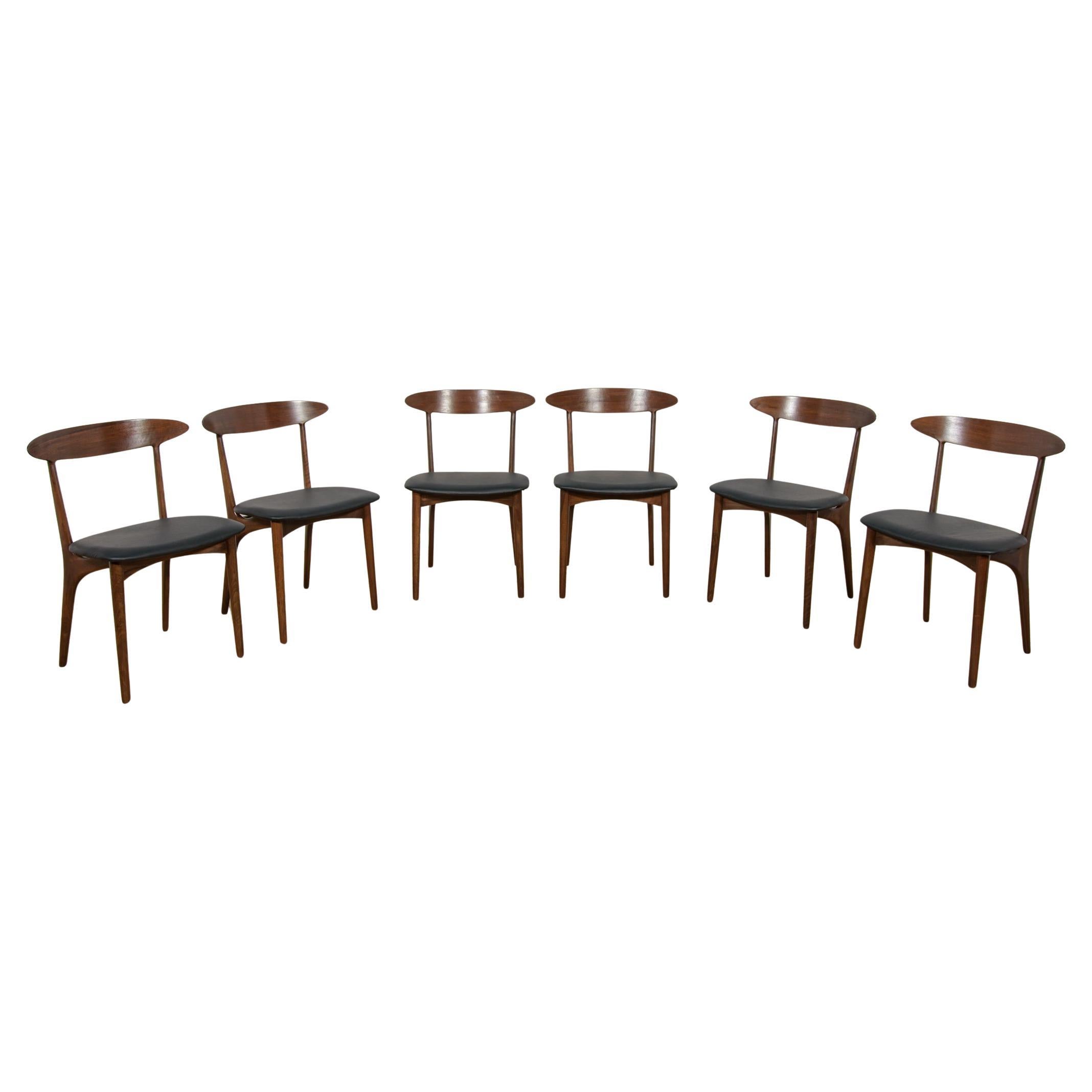 Modelo 27 Sillas de comedor de palisandro de Kurt Østervig para Brande Møbelindustri.