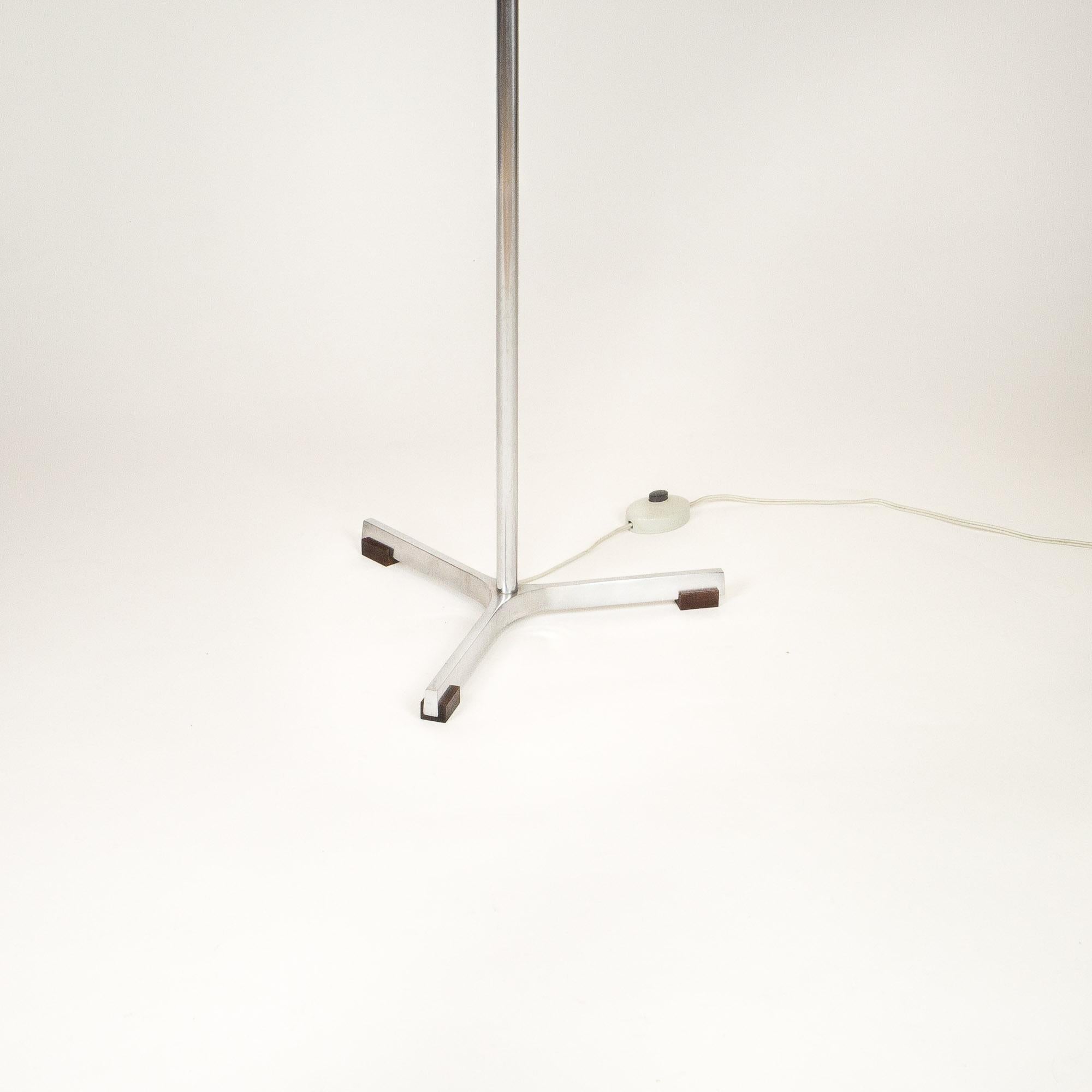 Stainless Steel Model 294 Standard Lamp by Jo Hammerborg for Fog & Mørup, Denmark, 1960s