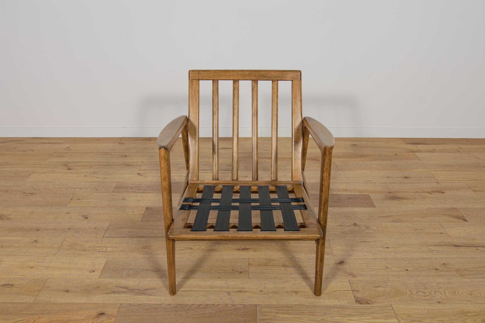 Milieu du XXe siècle Fauteuils modèle 300-139 de l'usine Swarzędz, années 1960, ensemble de 2 en vente