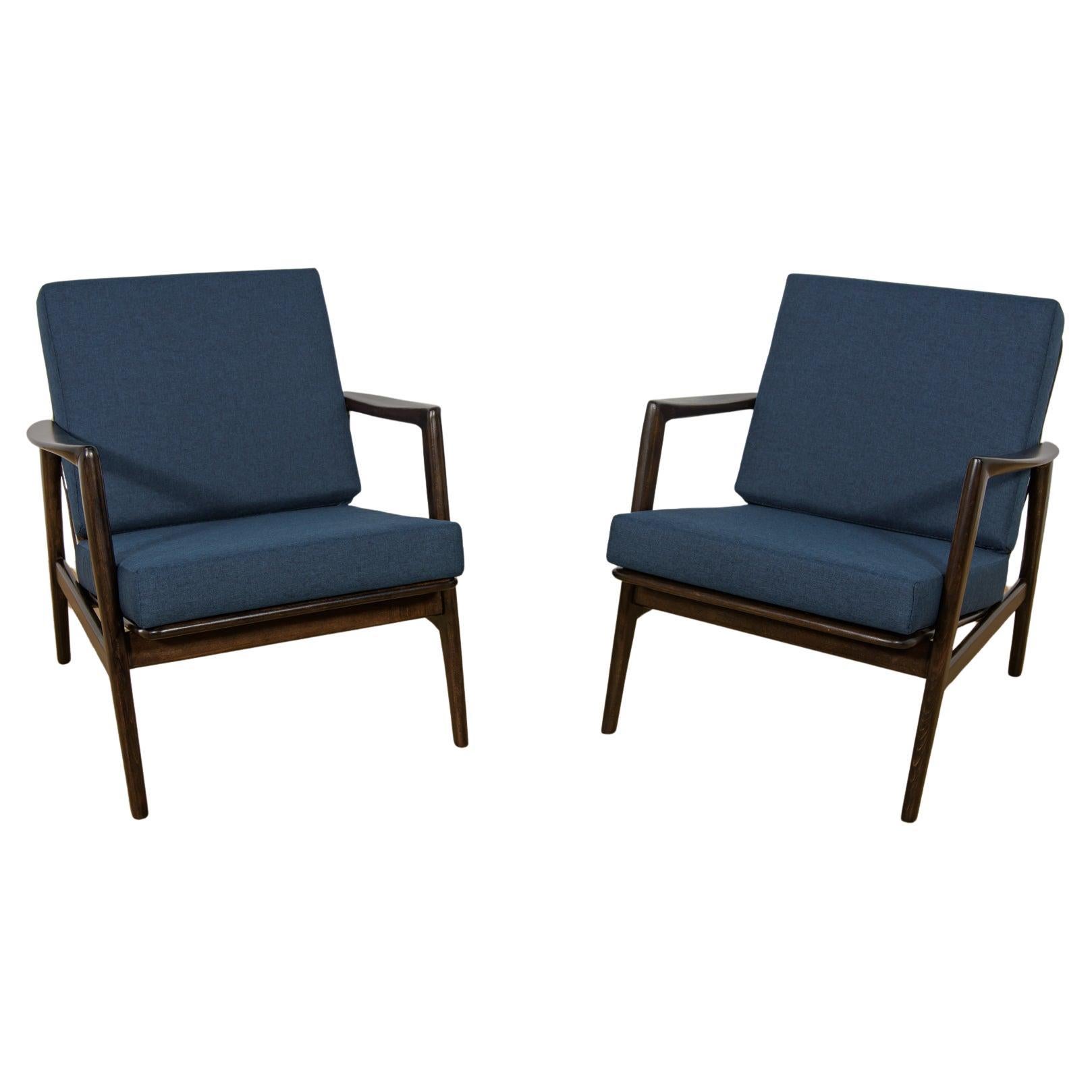 Poltrone Model 300-139 di Swarzędz Furniture Factory, anni '60, Set di 2