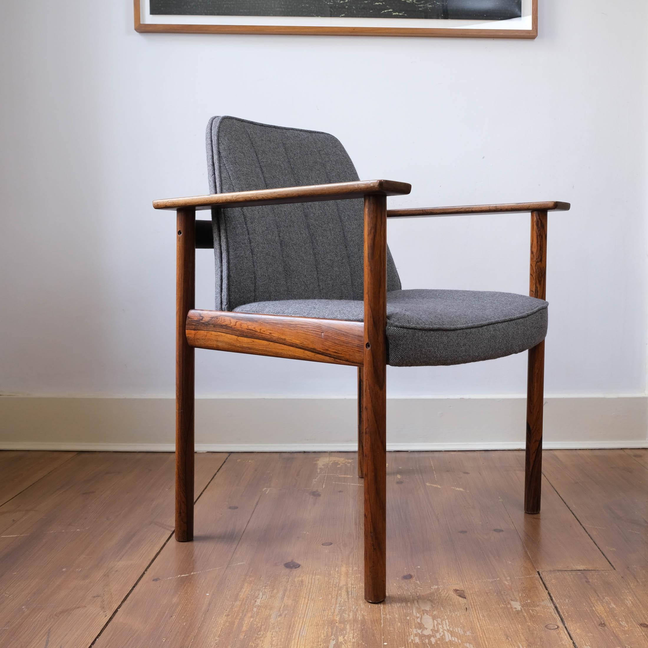 Mid-Century Modern Model 3001 Rosewood Armchair by Sven Ivar Dysthe for Dokka Møbler, Circa 1960