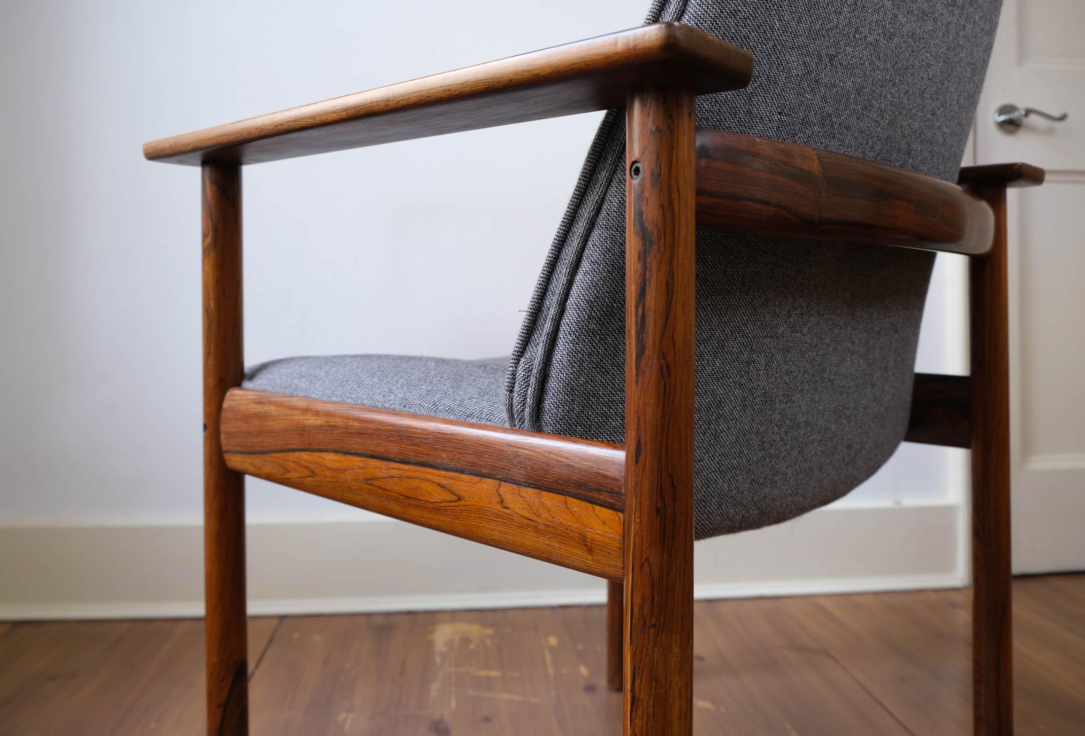 Norwegian Model 3001 Rosewood Armchair by Sven Ivar Dysthe for Dokka Møbler, Circa 1960